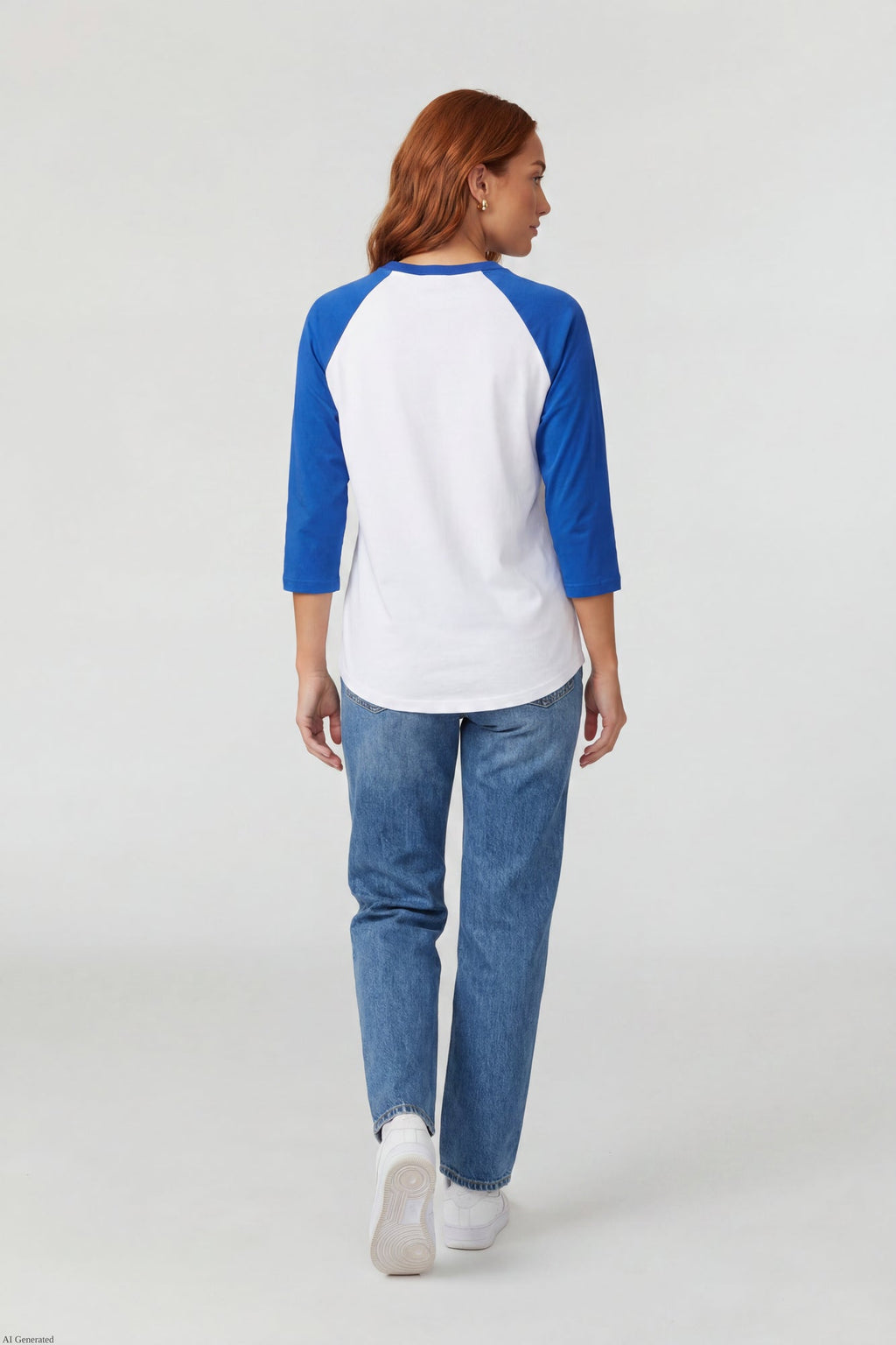 Graphic Raglan 3/4 Sleeve Top