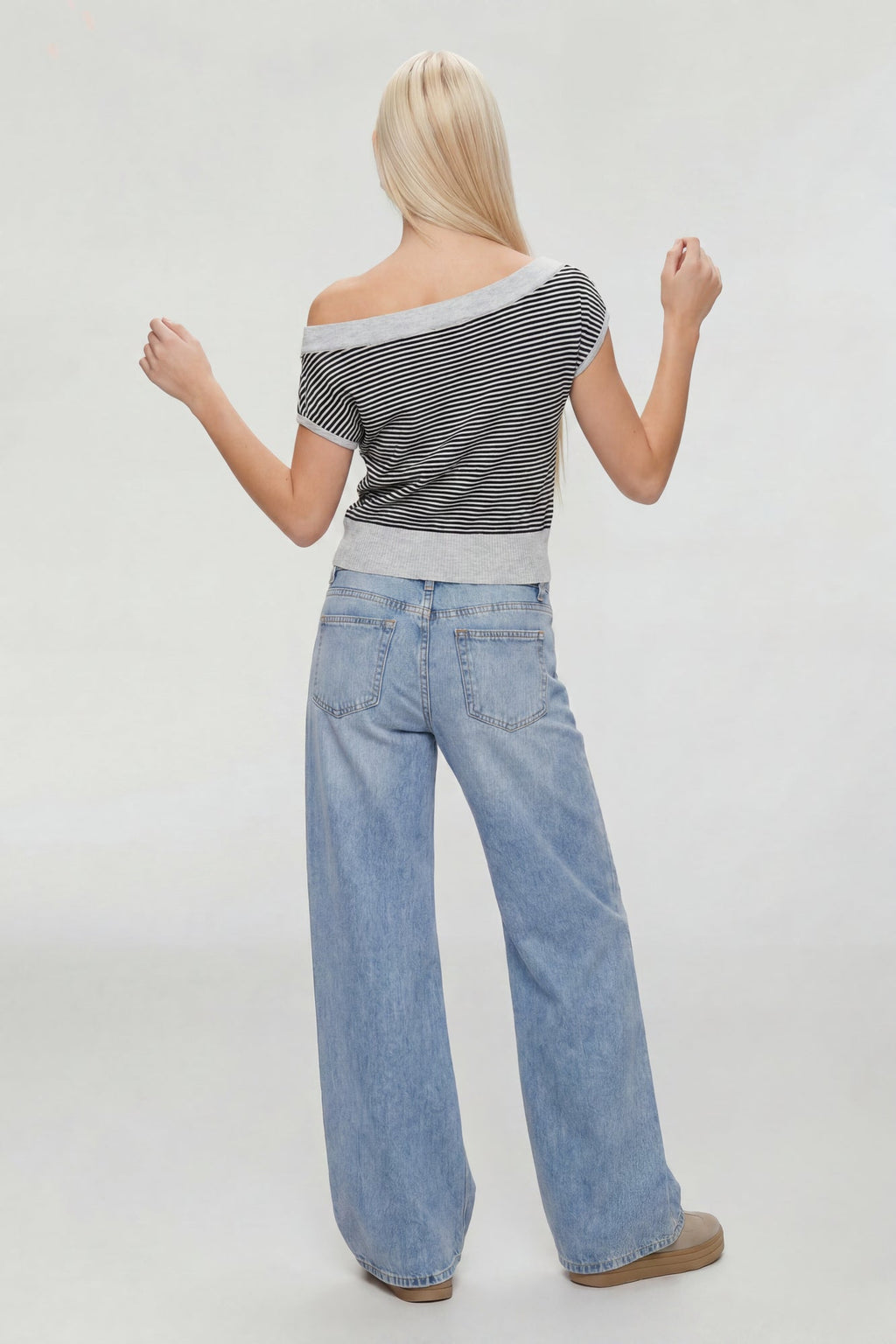One Shoulder Knit Sweater