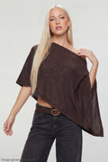 Knit Off Shoulder Poncho