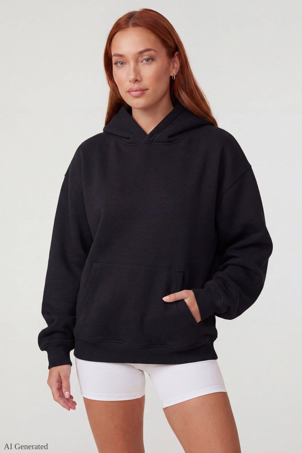 Oversized Fleece Angel Wing Hoodie