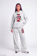 Luxe Fleece Graphic Wide Leg Sweatpant
