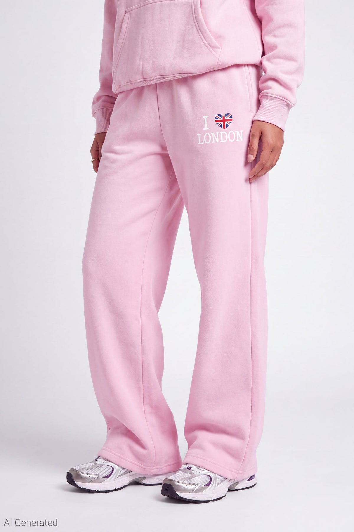 Luxe Fleece Graphic Wide Leg Sweatpant