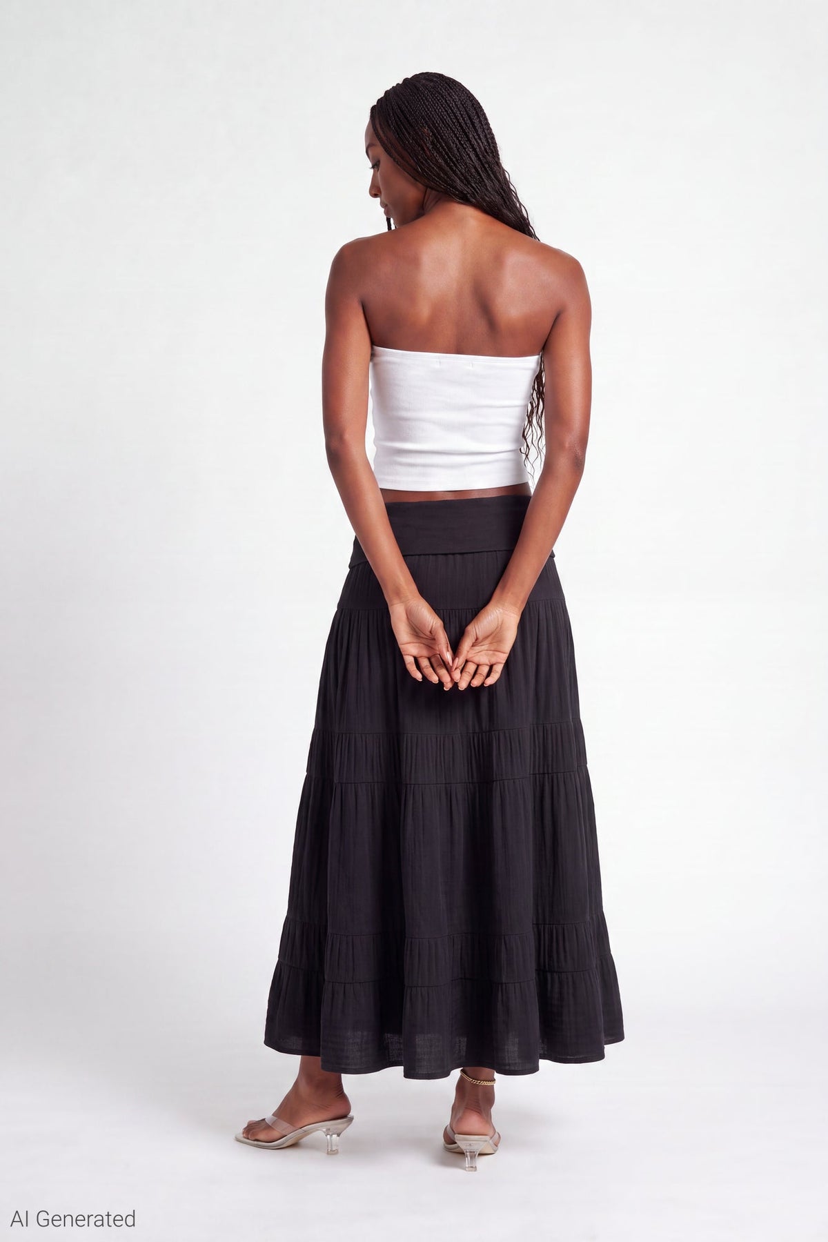 Multiway Maxi Dress Foldover Skirt