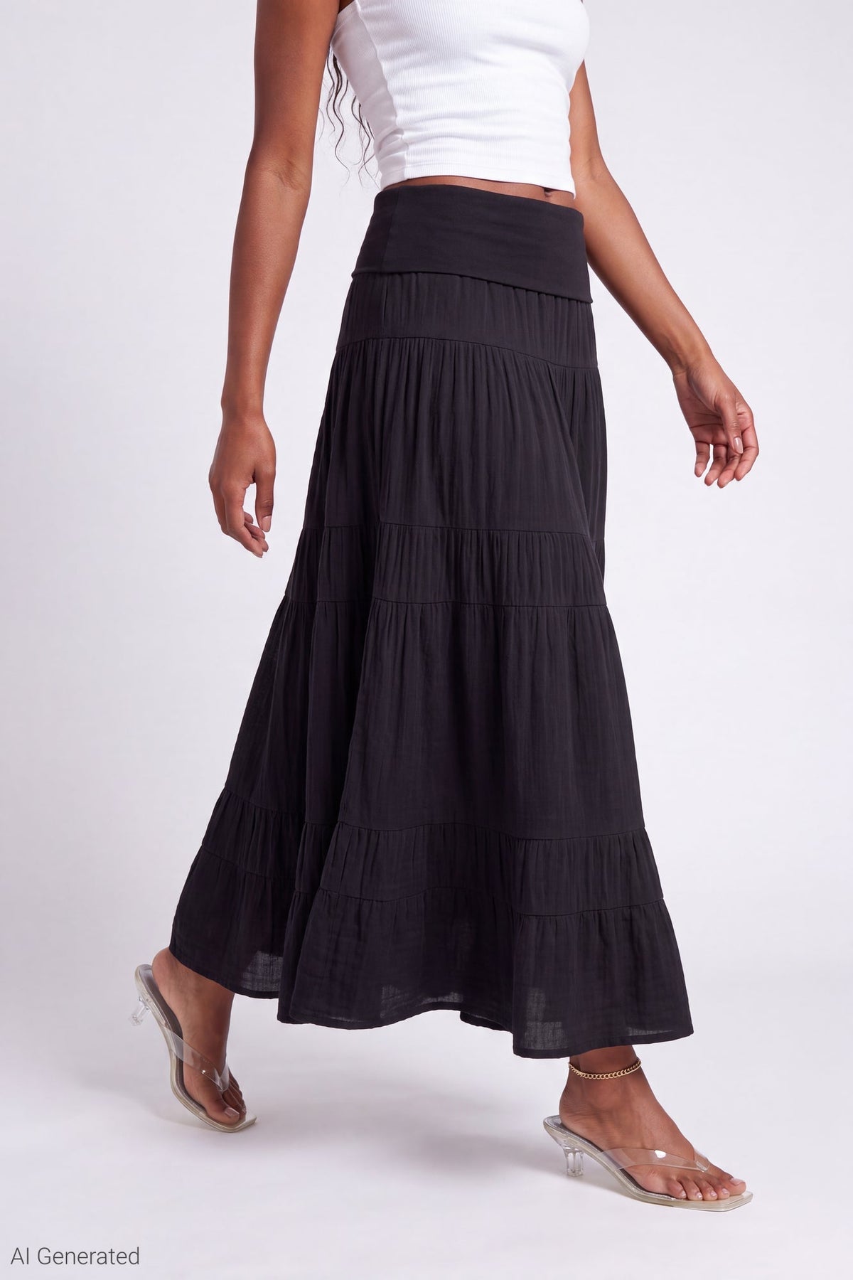 Multiway Maxi Dress Foldover Skirt