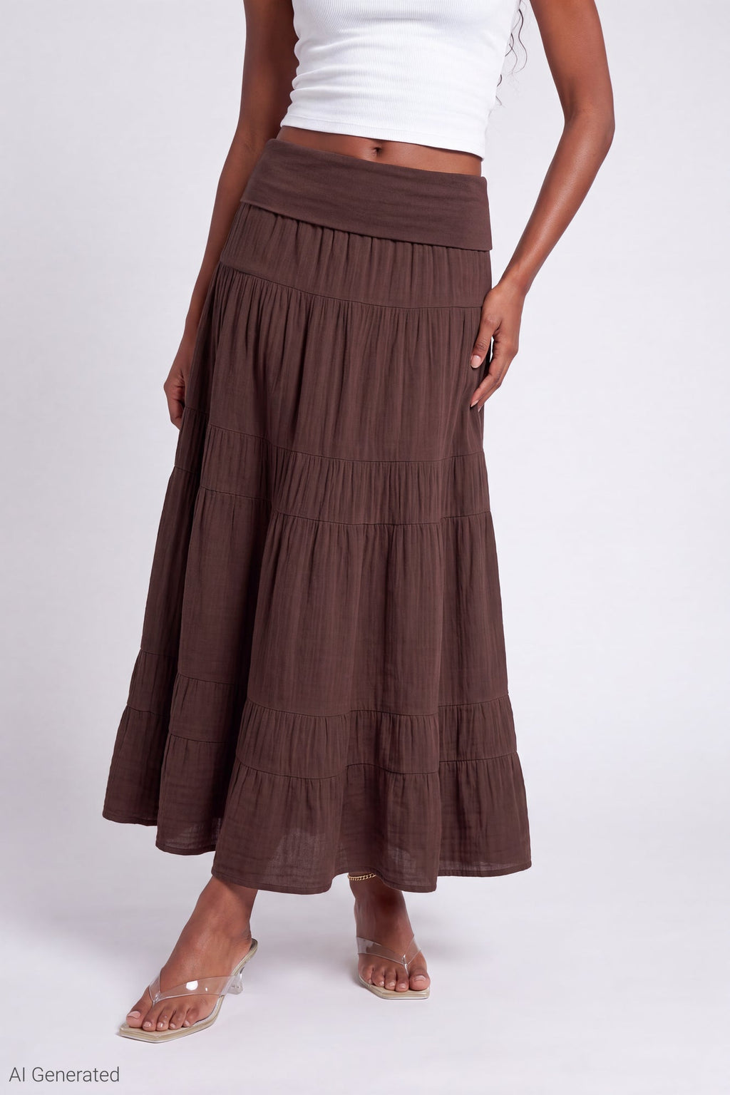 Multiway Maxi Dress Foldover Skirt