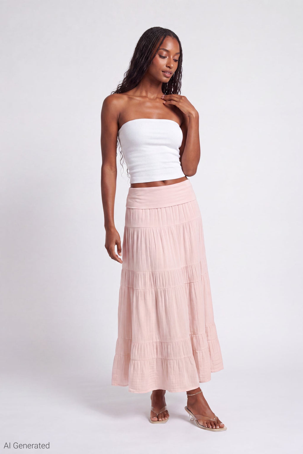 Multiway Maxi Dress Foldover Skirt