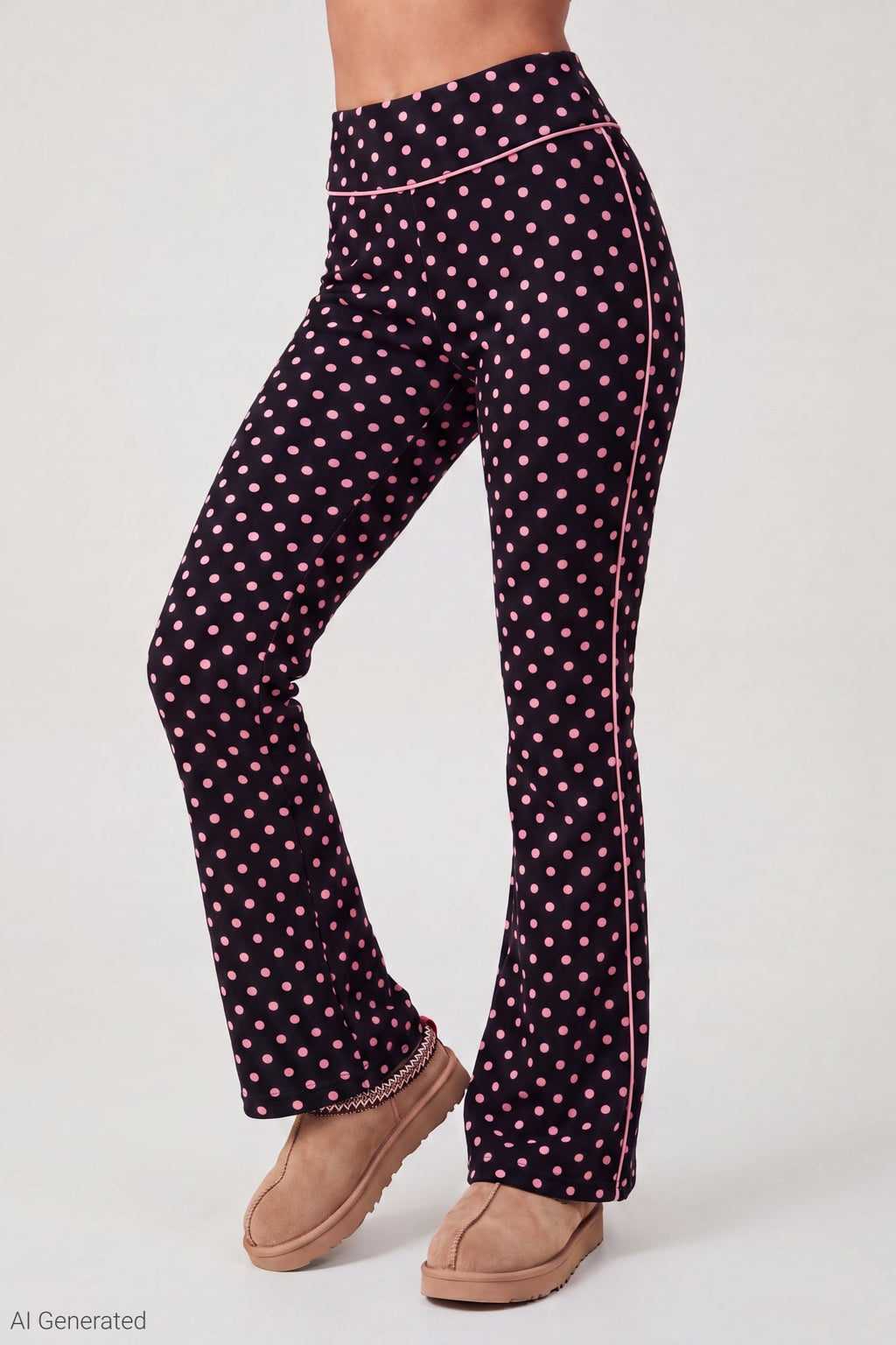 Printed Graphic Flare Pant