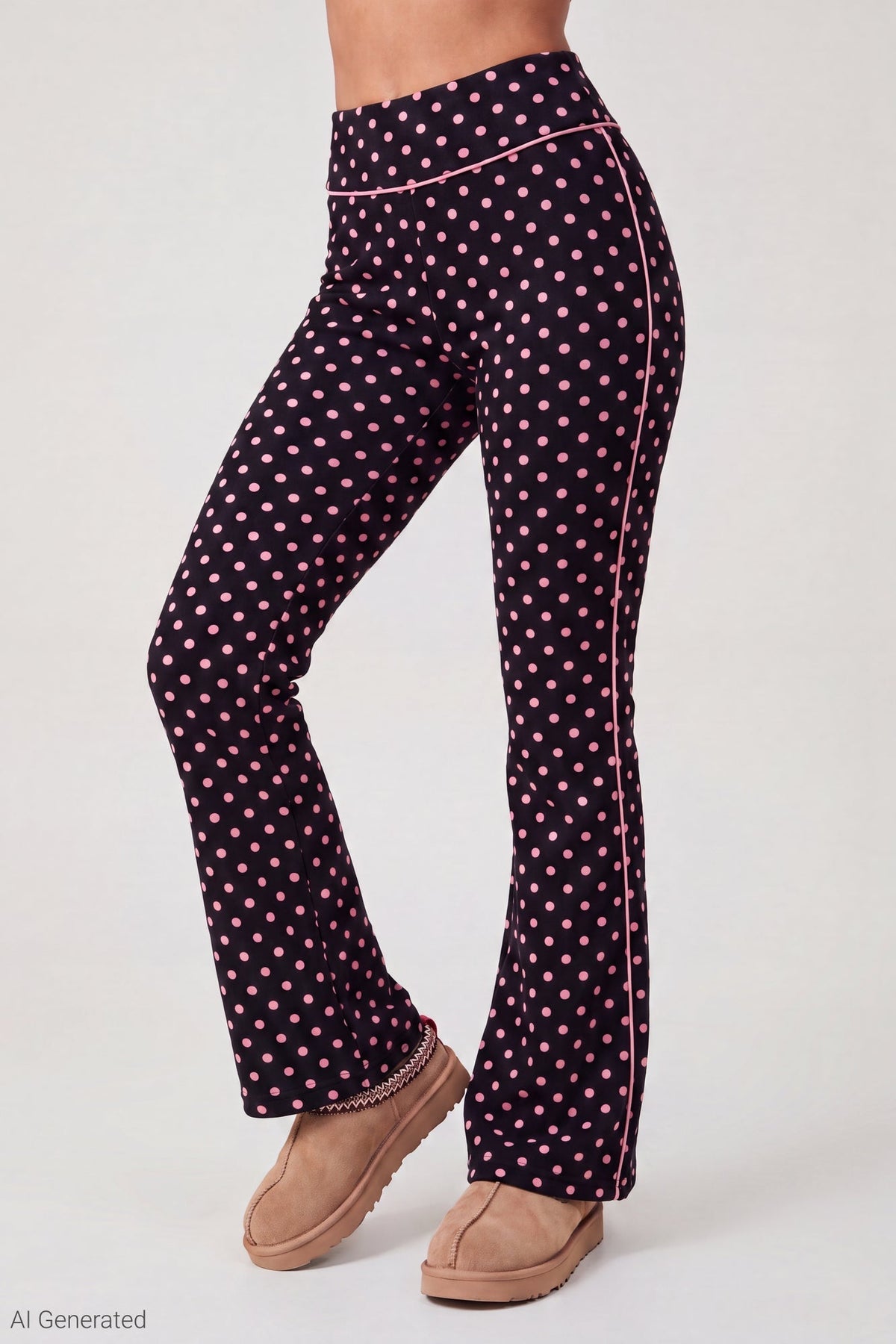 Printed Graphic Flare Pant