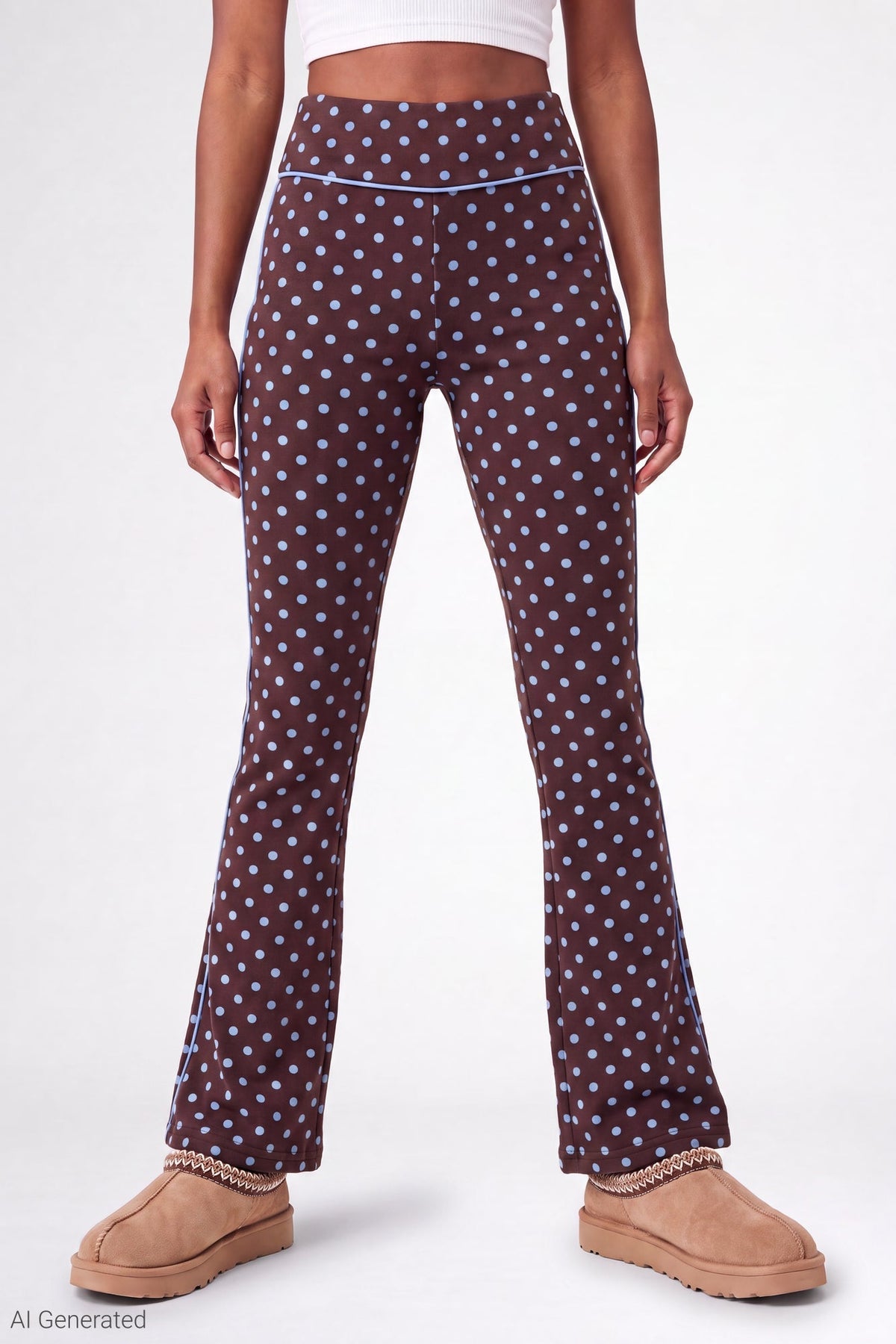 Printed Graphic Flare Pant