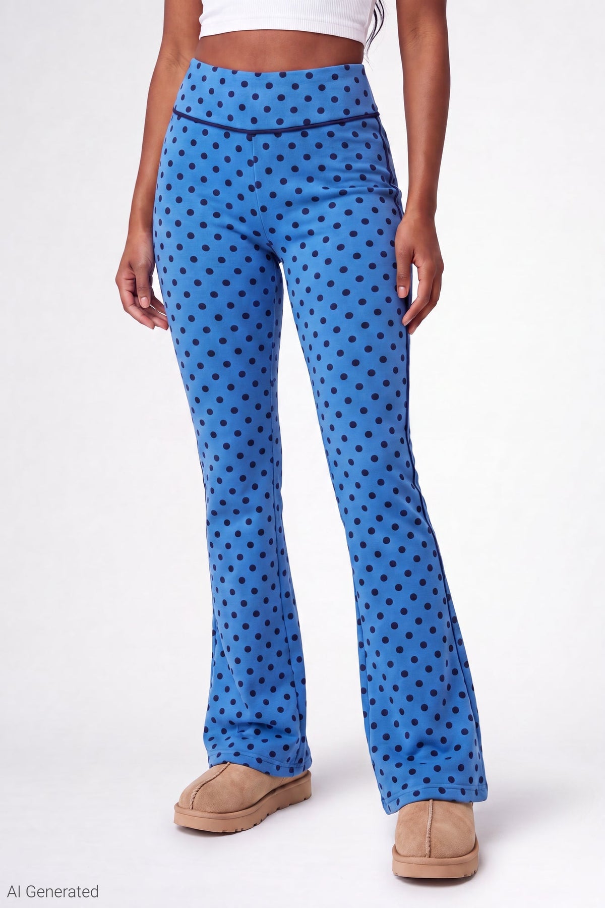 Printed Graphic Flare Pant