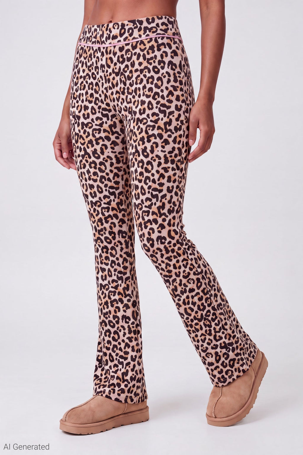 Printed Graphic Flare Pant