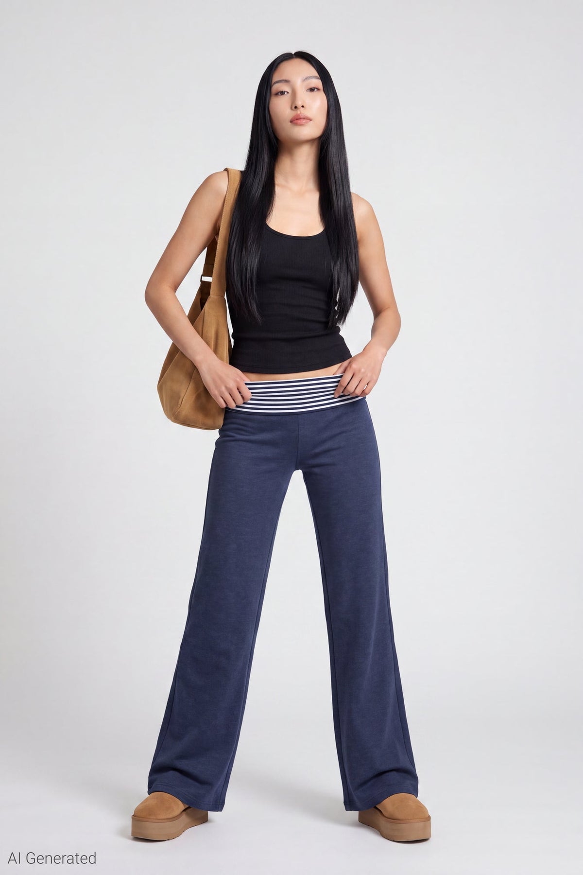 Foldover Waist Pant