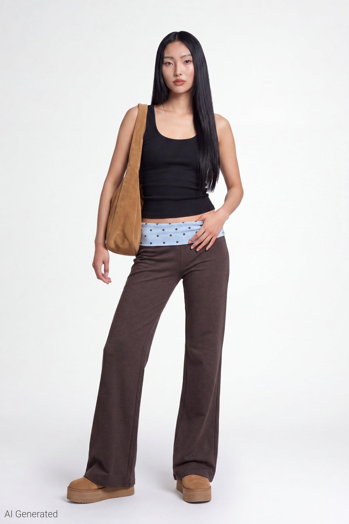 Foldover Waist Pant