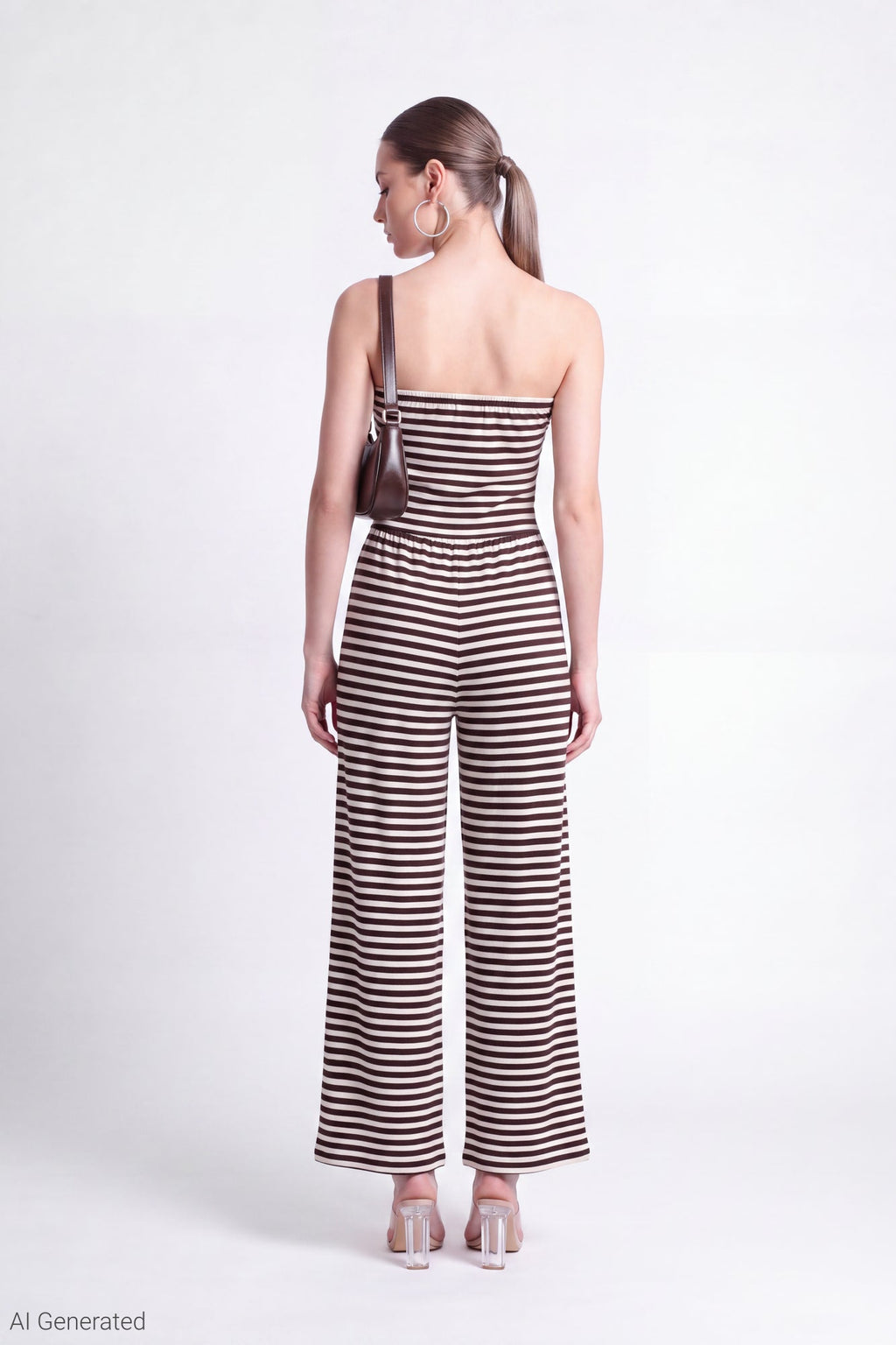 Strapless Wide Leg Jumpsuit