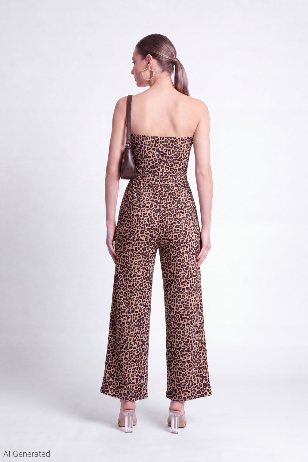 Strapless Wide Leg Jumpsuit
