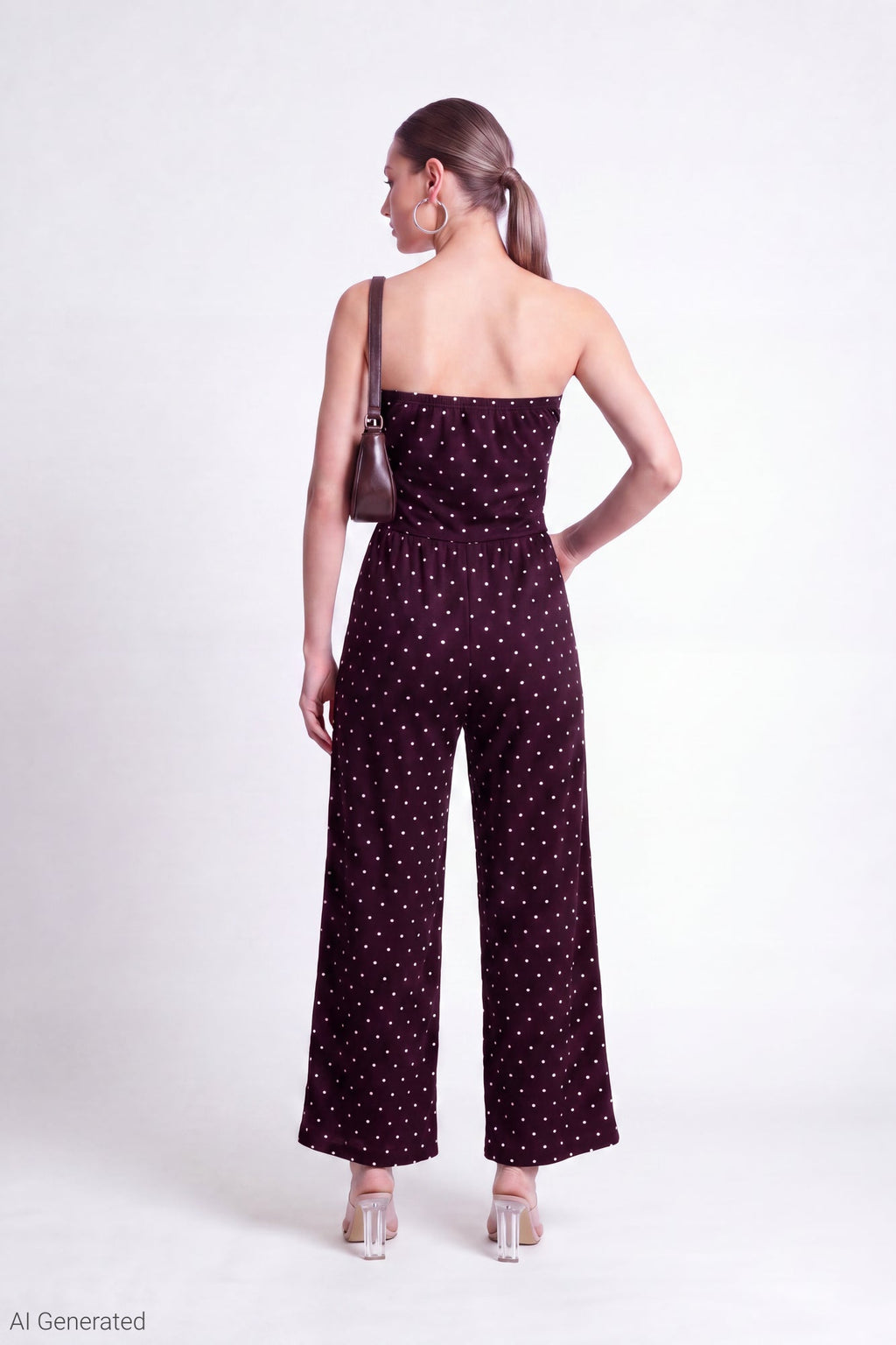 Strapless Wide Leg Jumpsuit