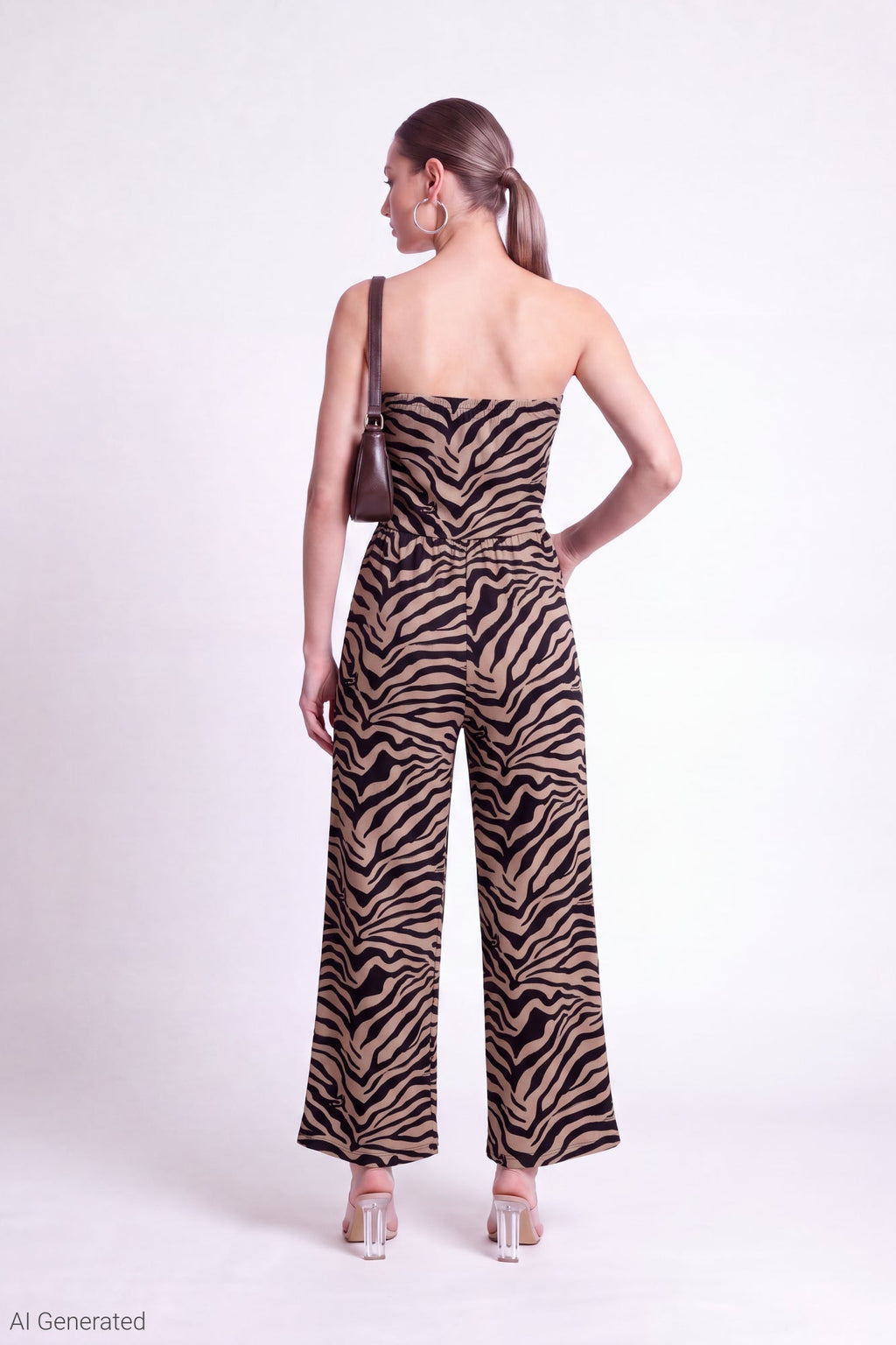Strapless Wide Leg Jumpsuit