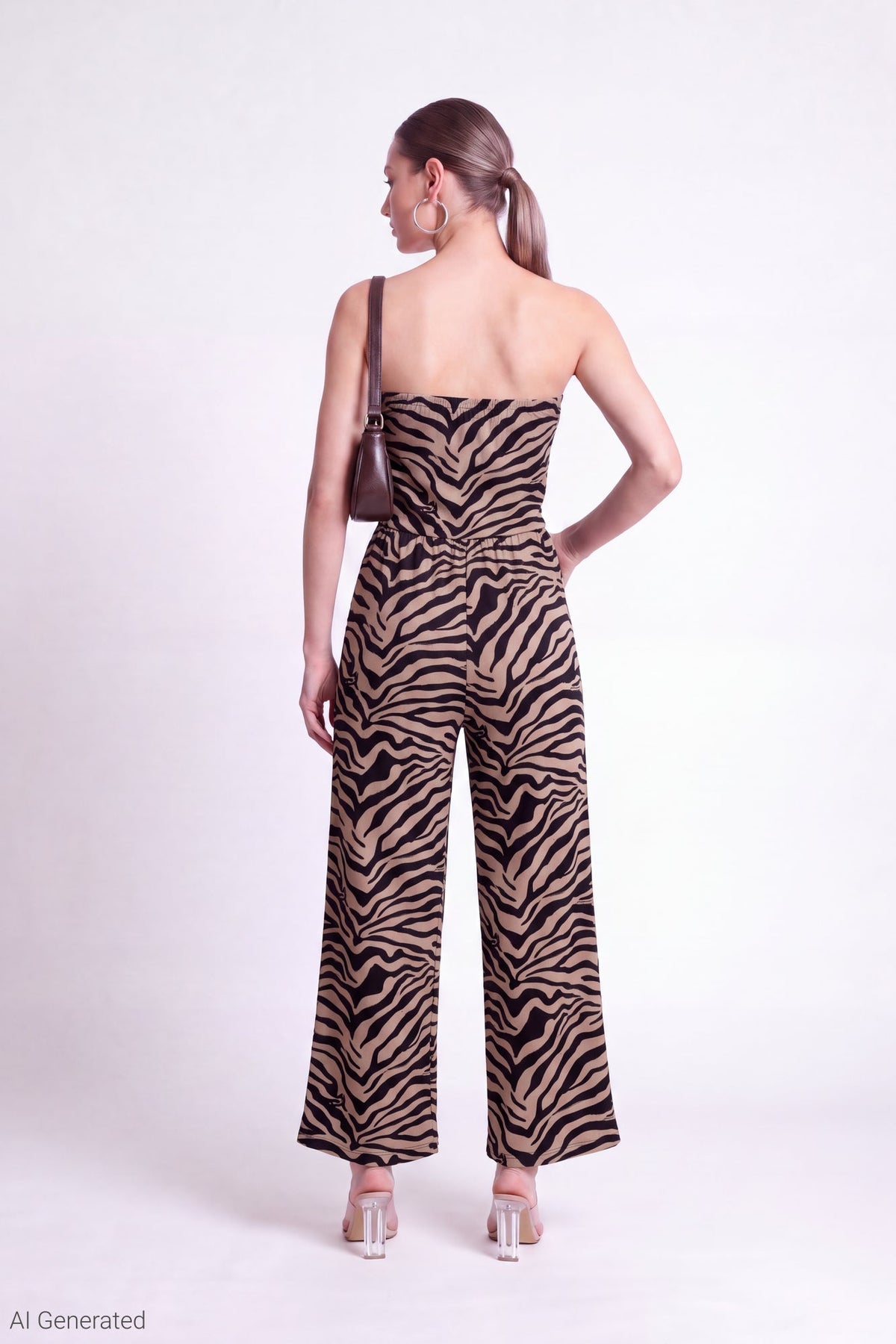 Strapless Wide Leg Jumpsuit