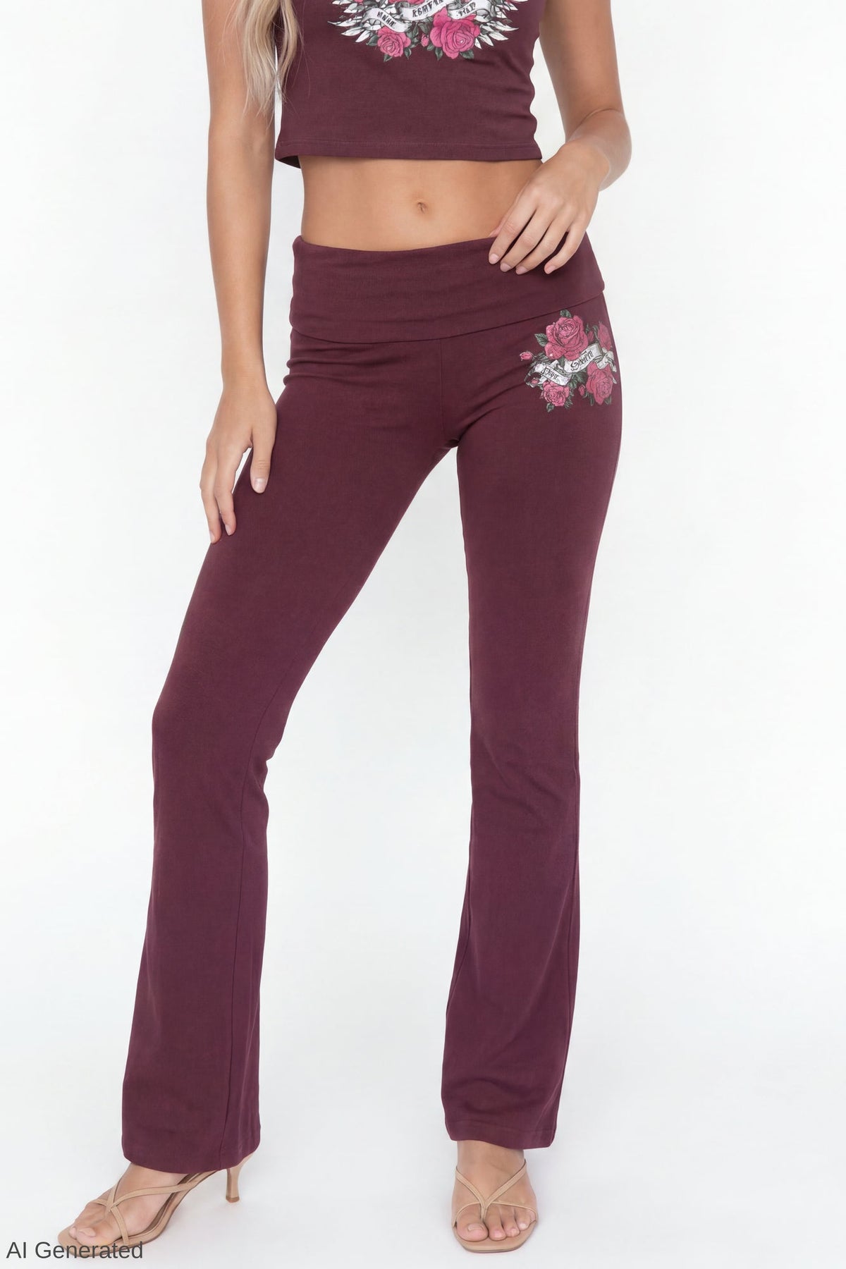 Graphic Baby Tee & Flare Legging Set