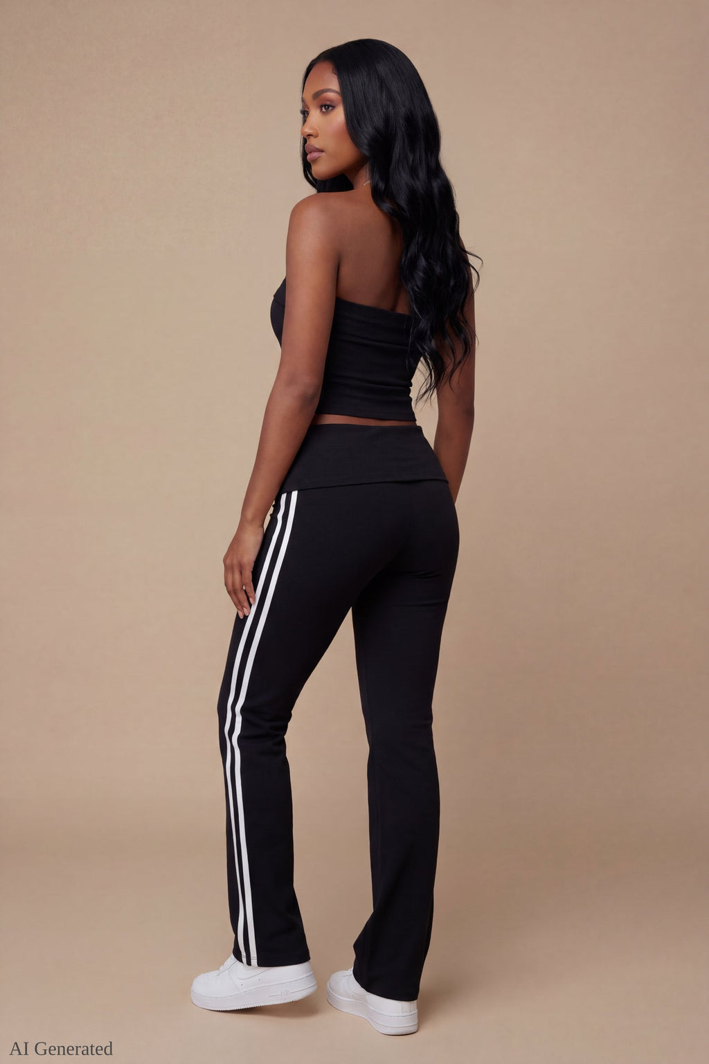 Foldover Tube Top & Flare Pant Set