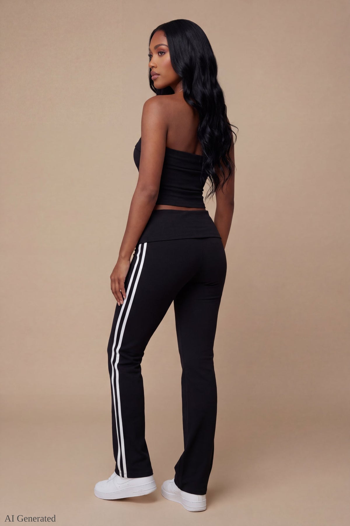 Foldover Tube Top & Flare Pant Set