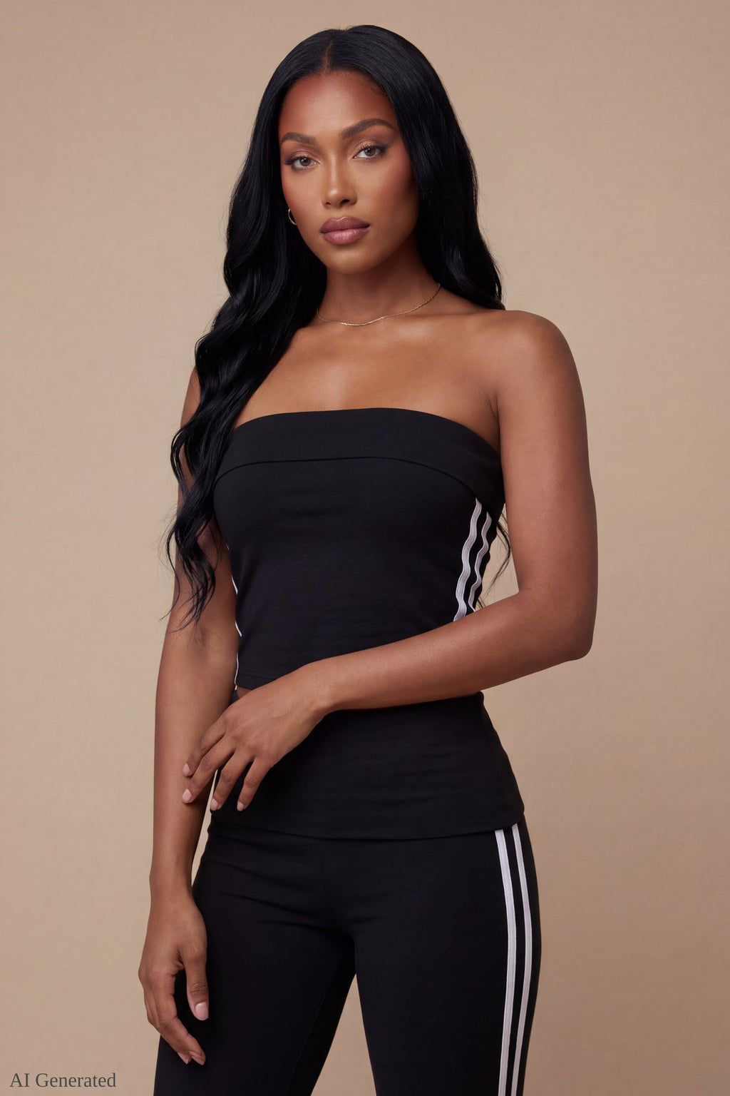 Foldover Tube Top & Flare Pant Set