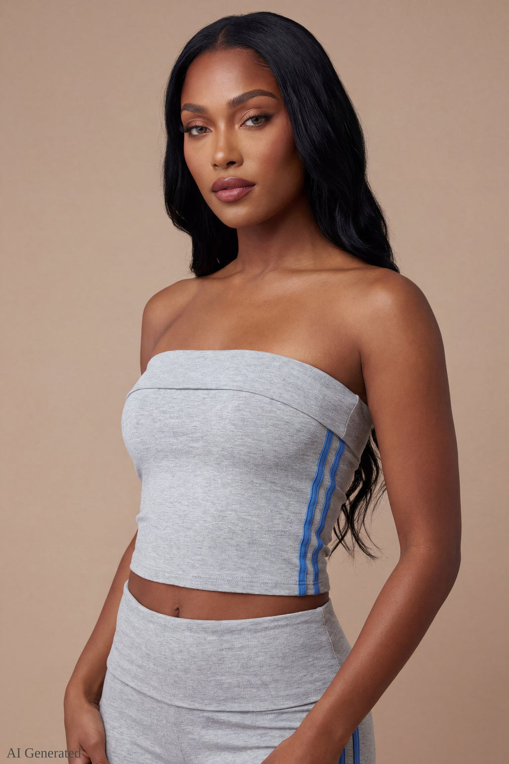 Foldover Tube Top & Flare Pant Set