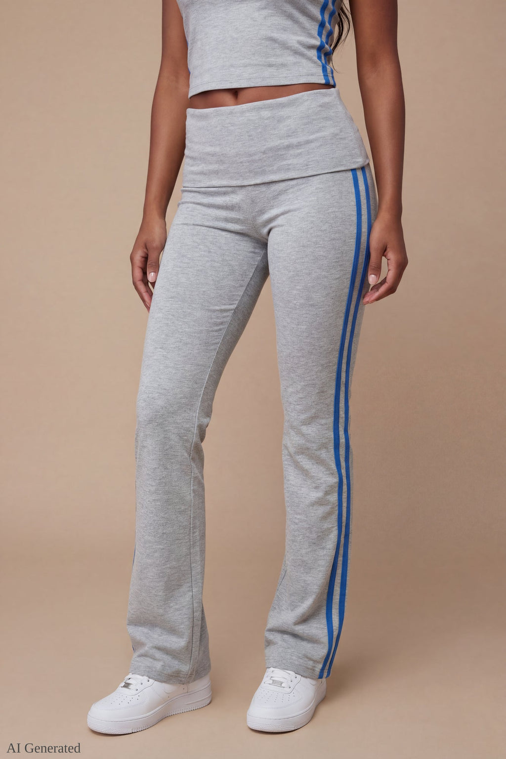 Foldover Tube Top & Flare Pant Set