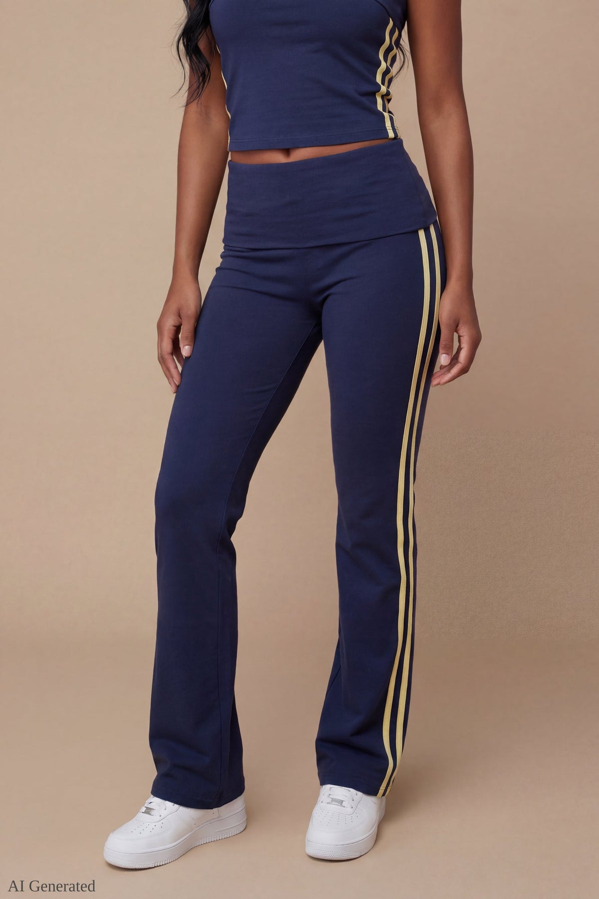 Foldover Tube Top & Flare Pant Set