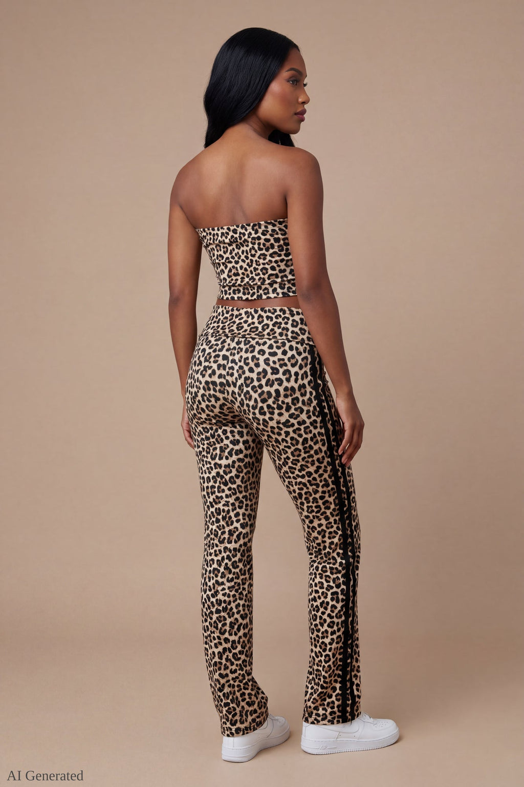 Foldover Tube Top & Flare Pant Set