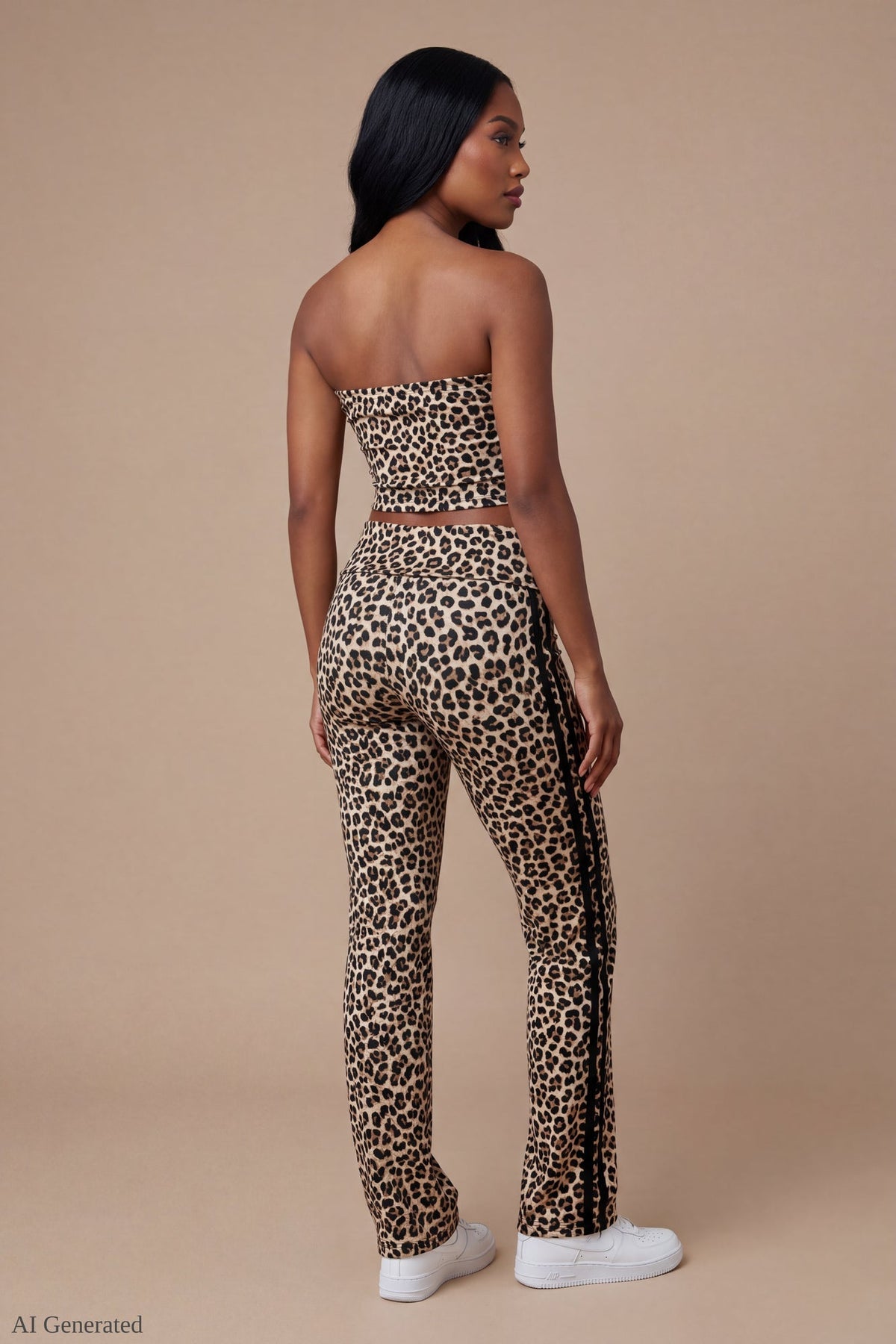 Foldover Tube Top & Flare Pant Set
