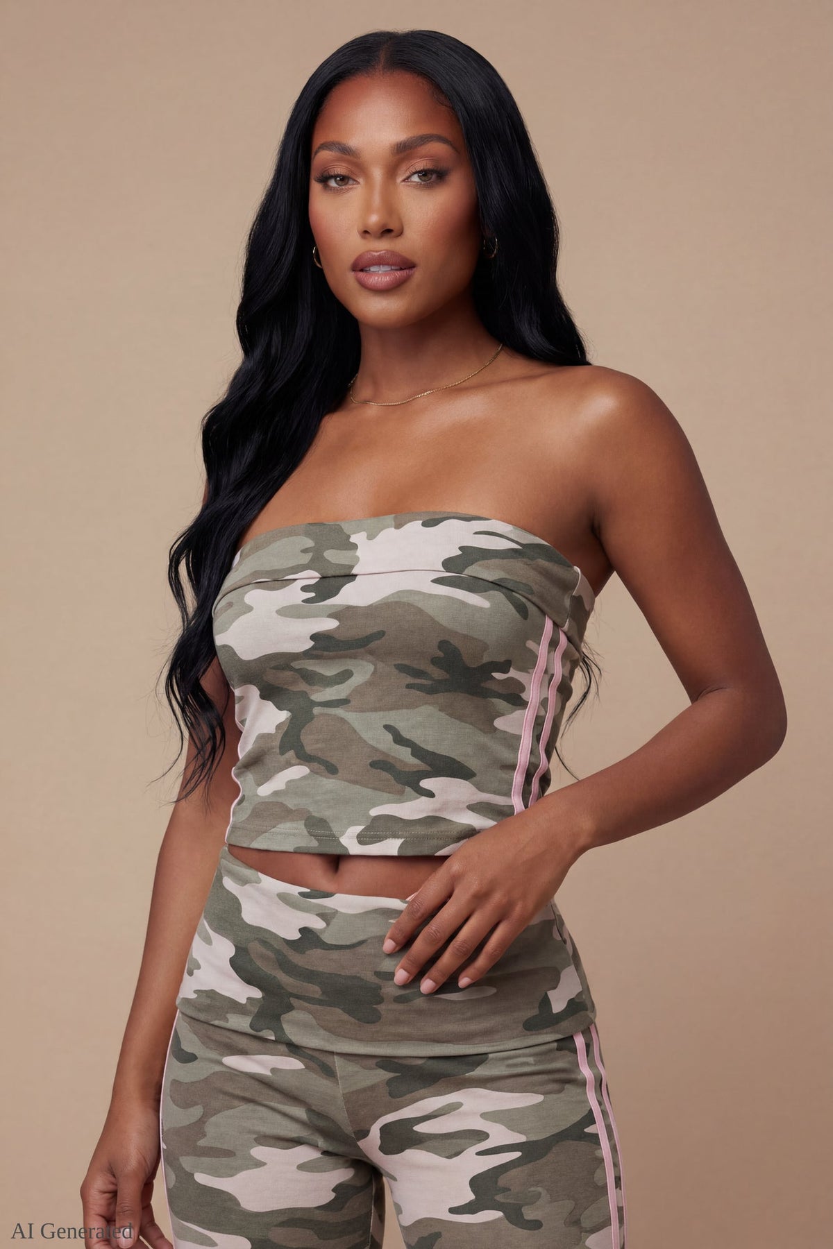 Foldover Tube Top & Flare Pant Set