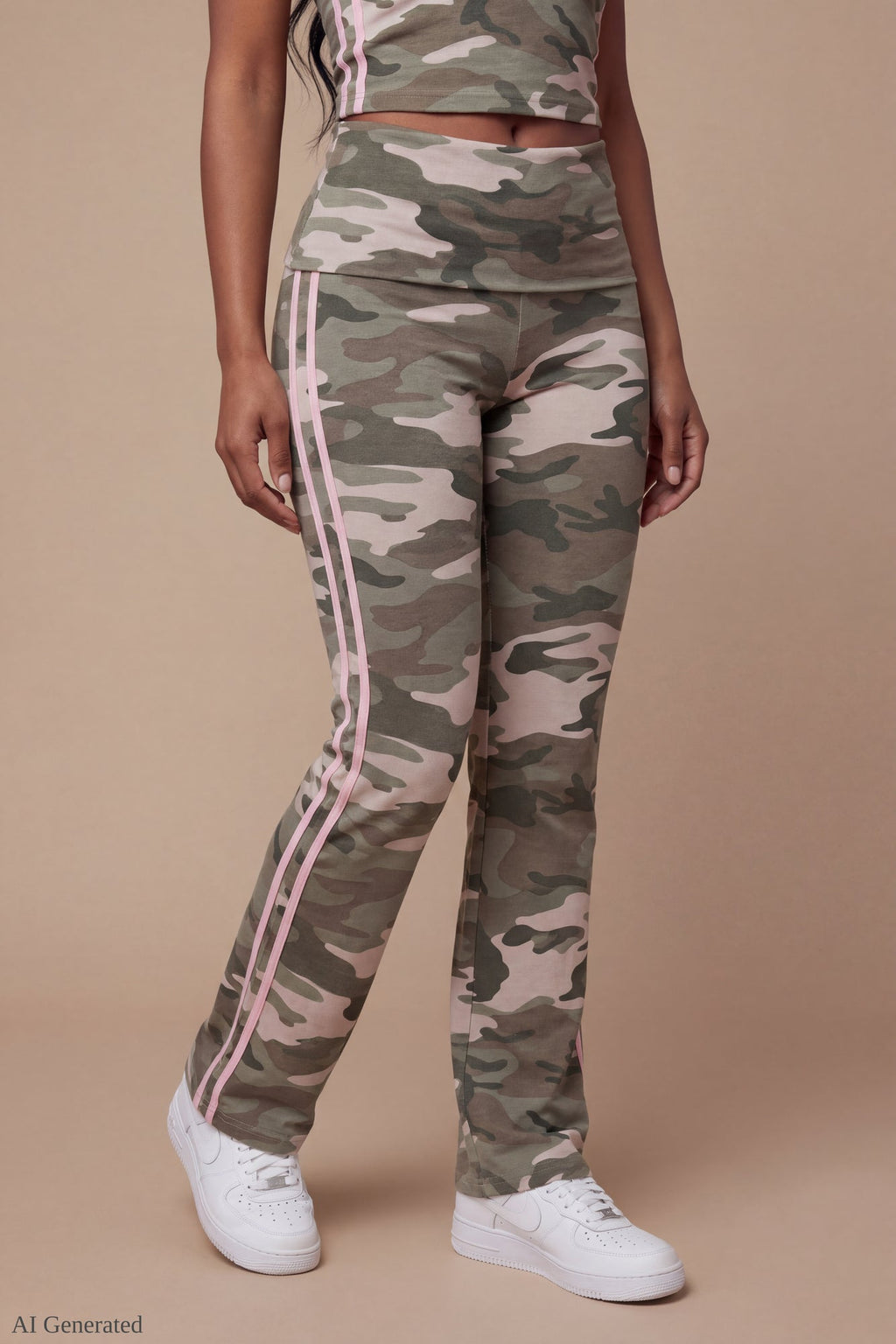 Foldover Tube Top & Flare Pant Set