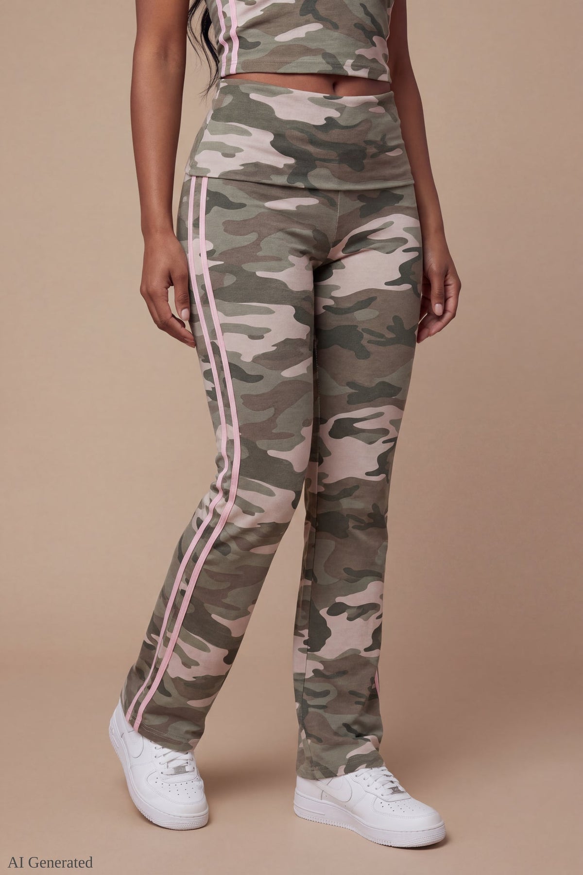 Foldover Tube Top & Flare Pant Set