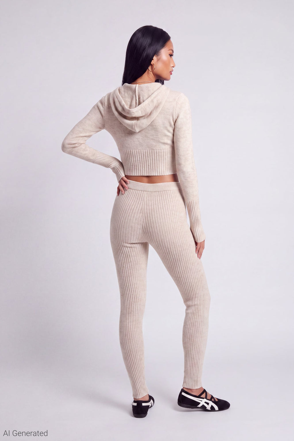 Zip-Up Sweater Hoodie