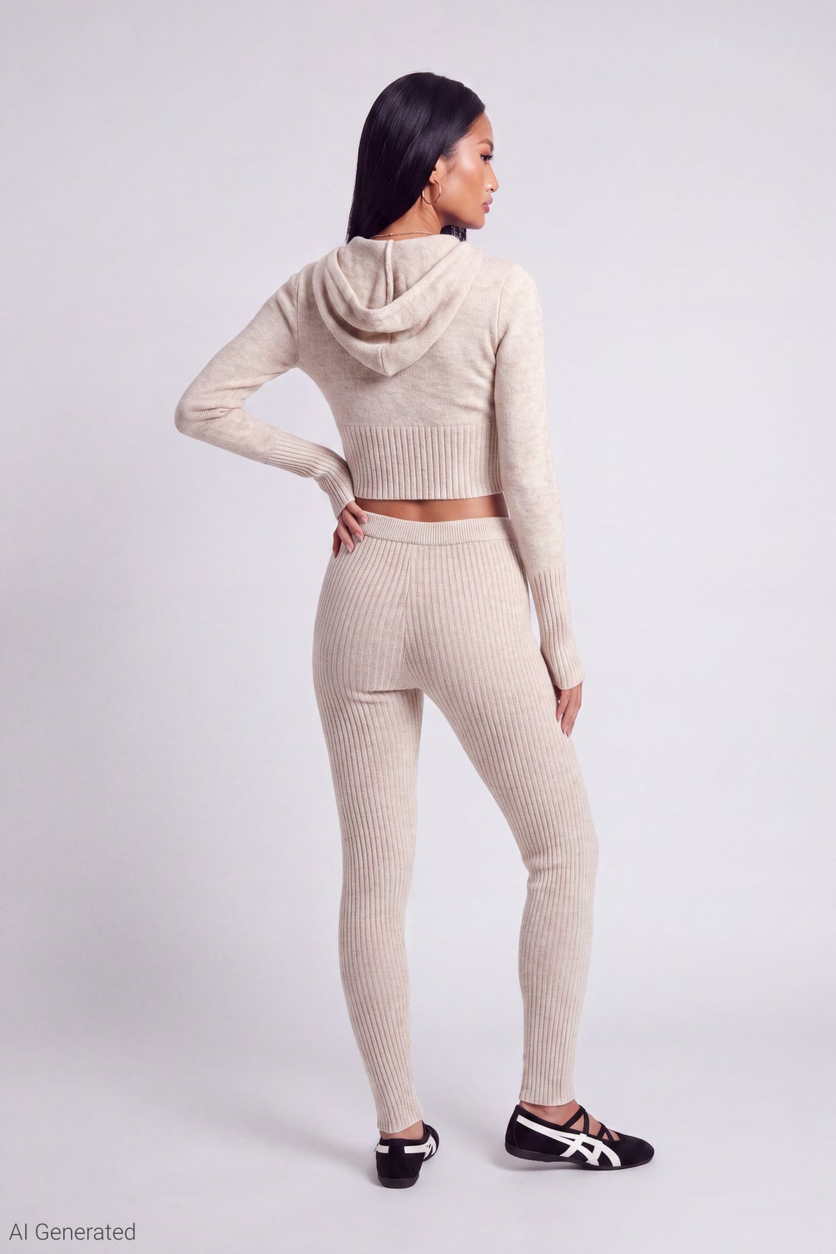 Zip-Up Sweater Hoodie