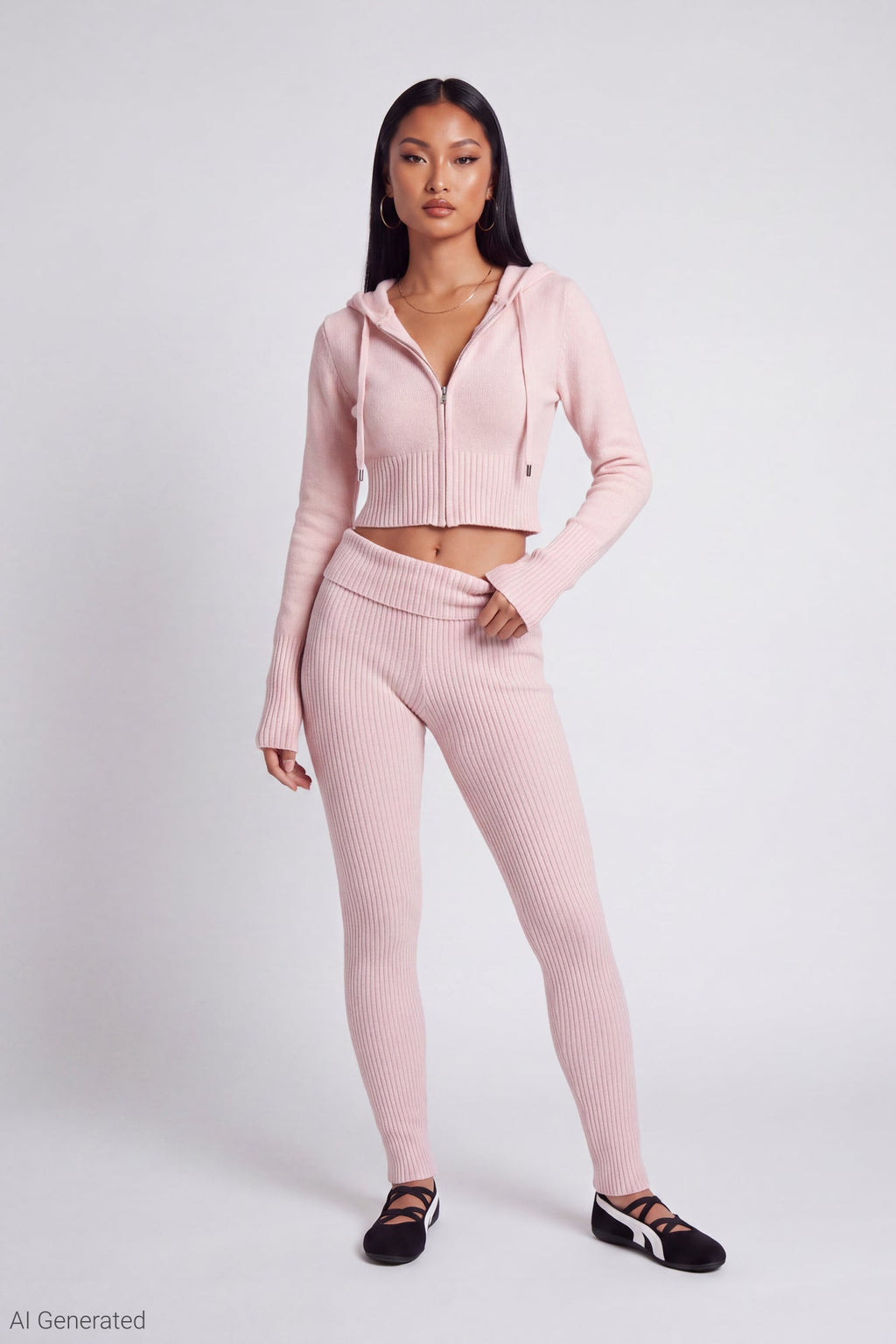 Zip-Up Sweater Hoodie