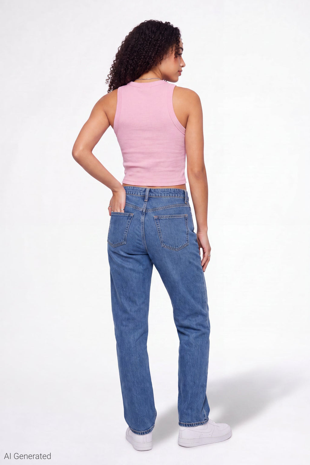 Ribbed Graphic Tank