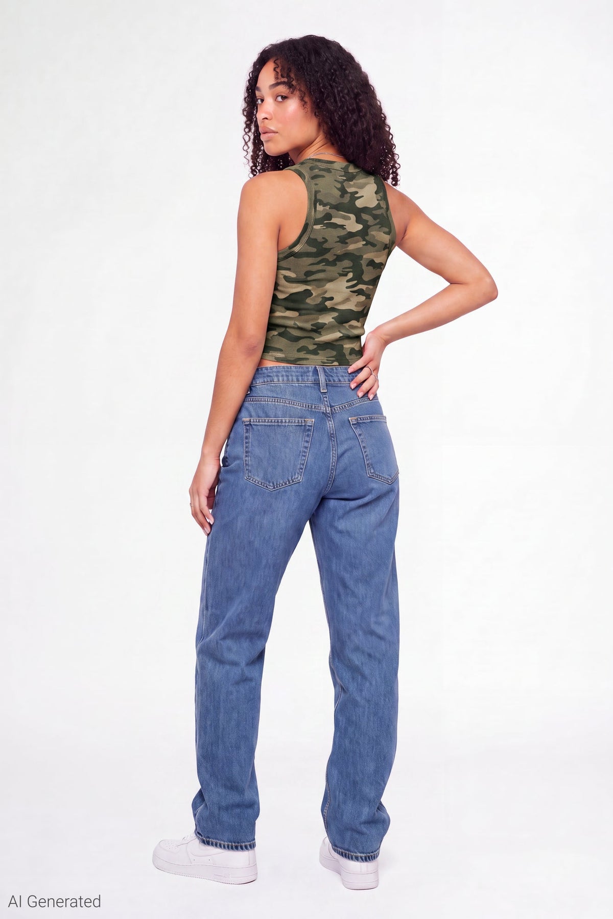 Ribbed Graphic Tank