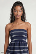 Striped Babydoll Tube Top