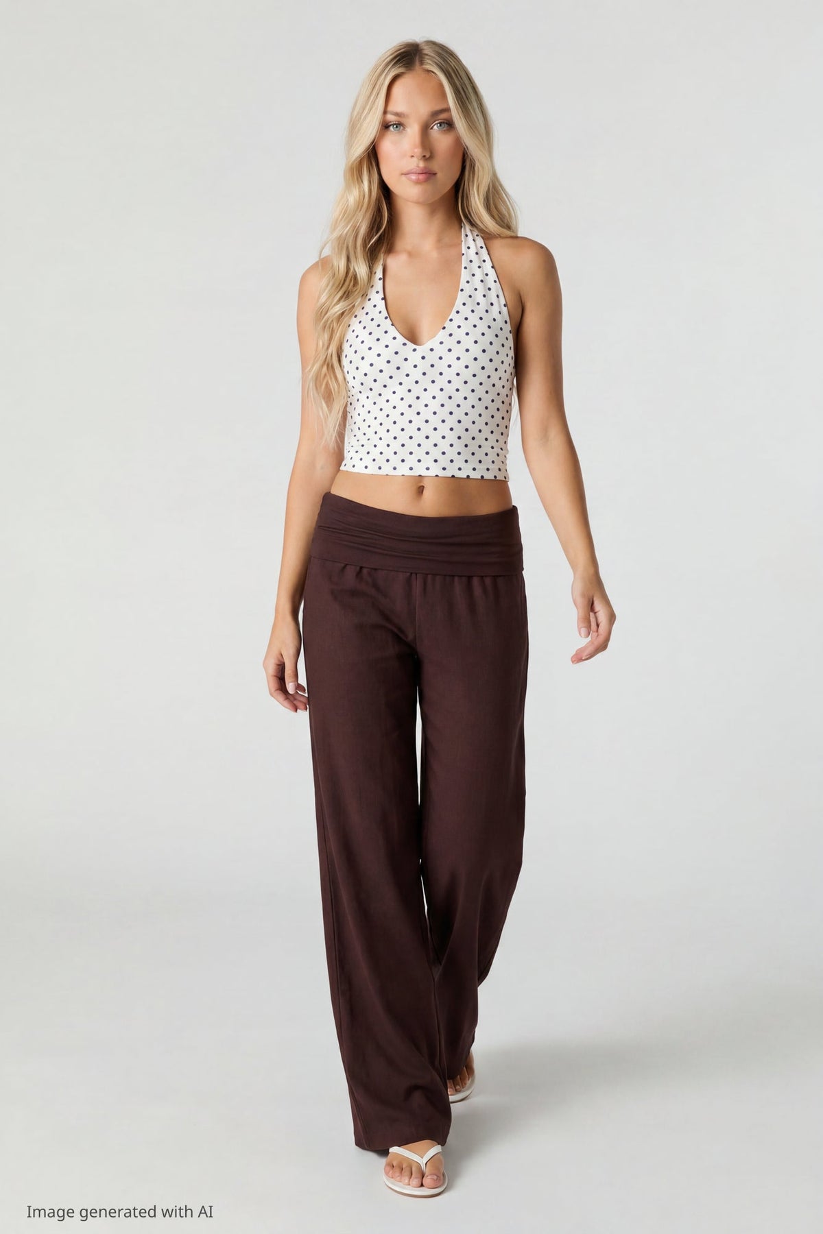 Soft V-Neck Halter Top