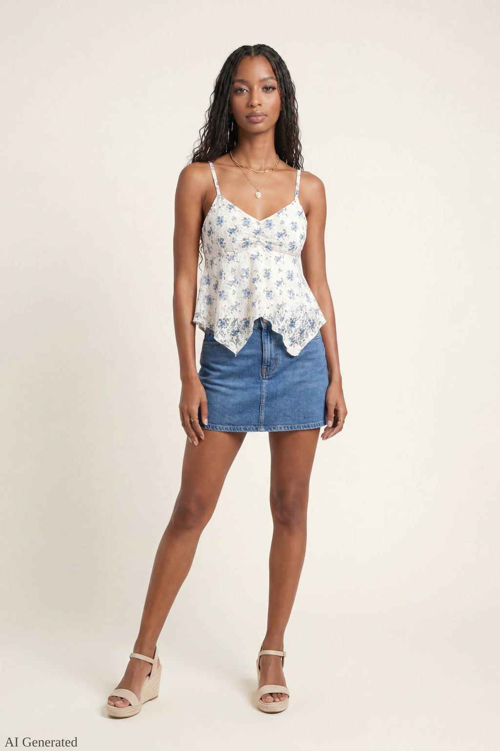 Lace Babydoll Tank