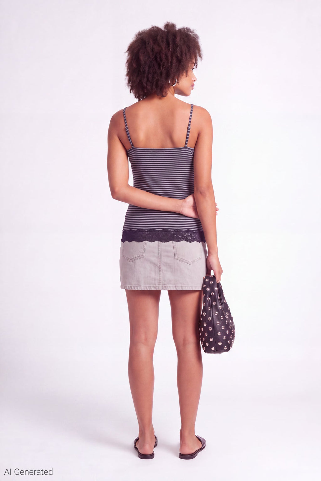 Lace Trim V-Neck Tank