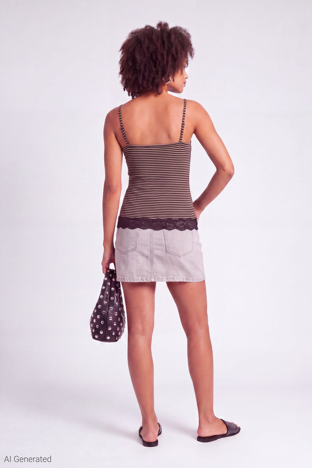 Lace Trim V-Neck Tank