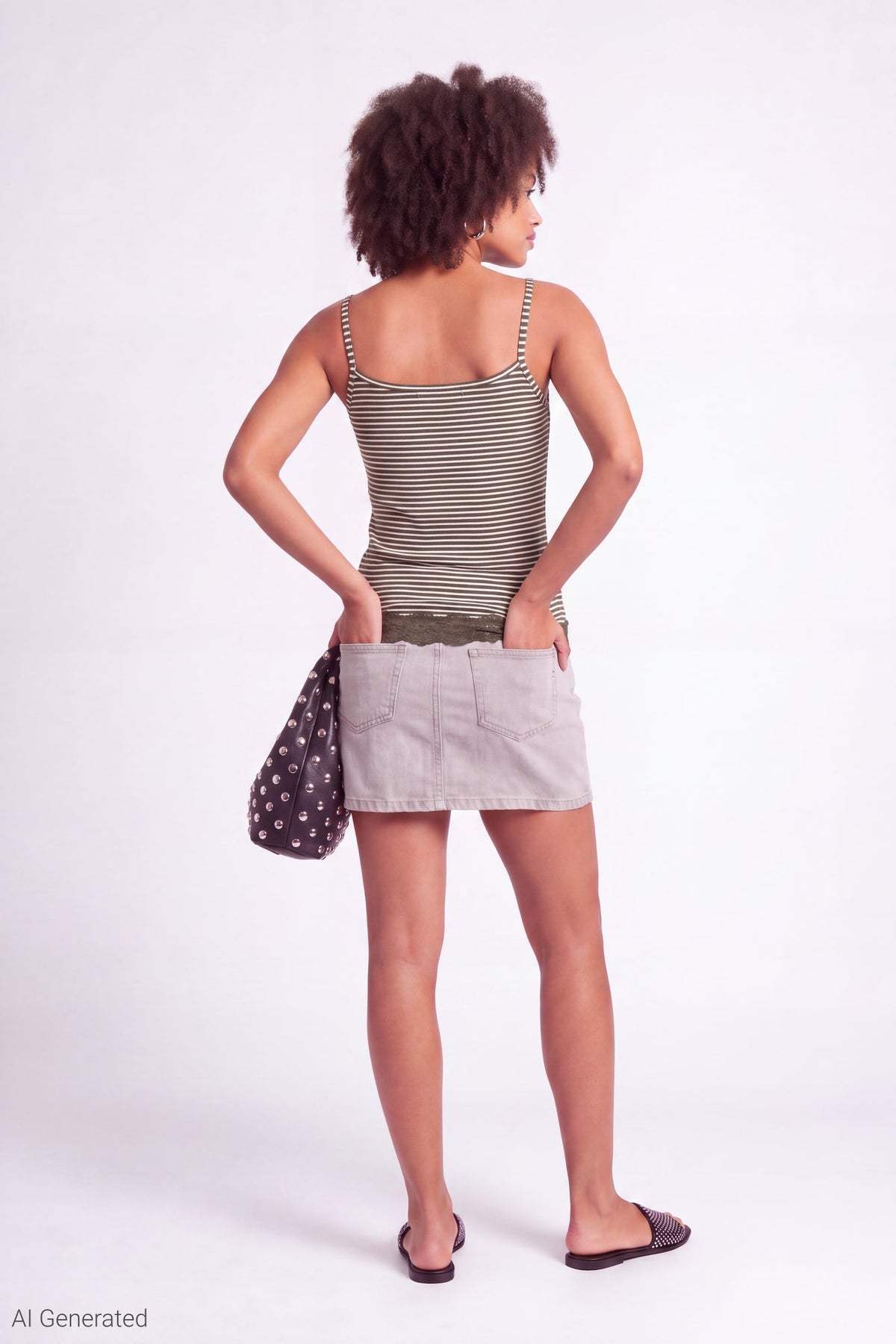 Lace Trim V-Neck Tank