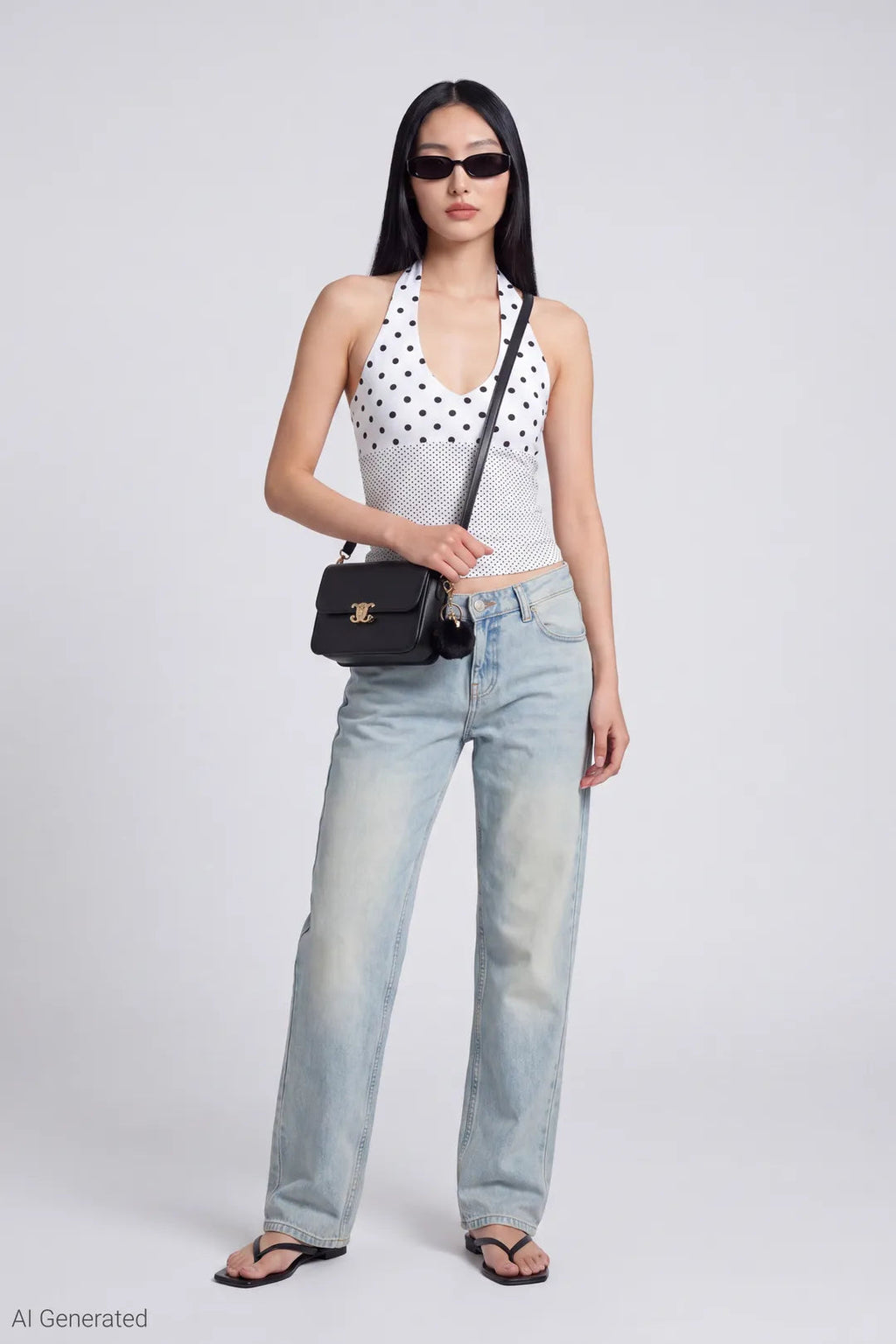 Polka Dot Halter Top