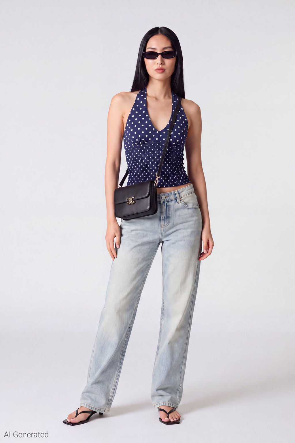 Polka Dot Halter Top