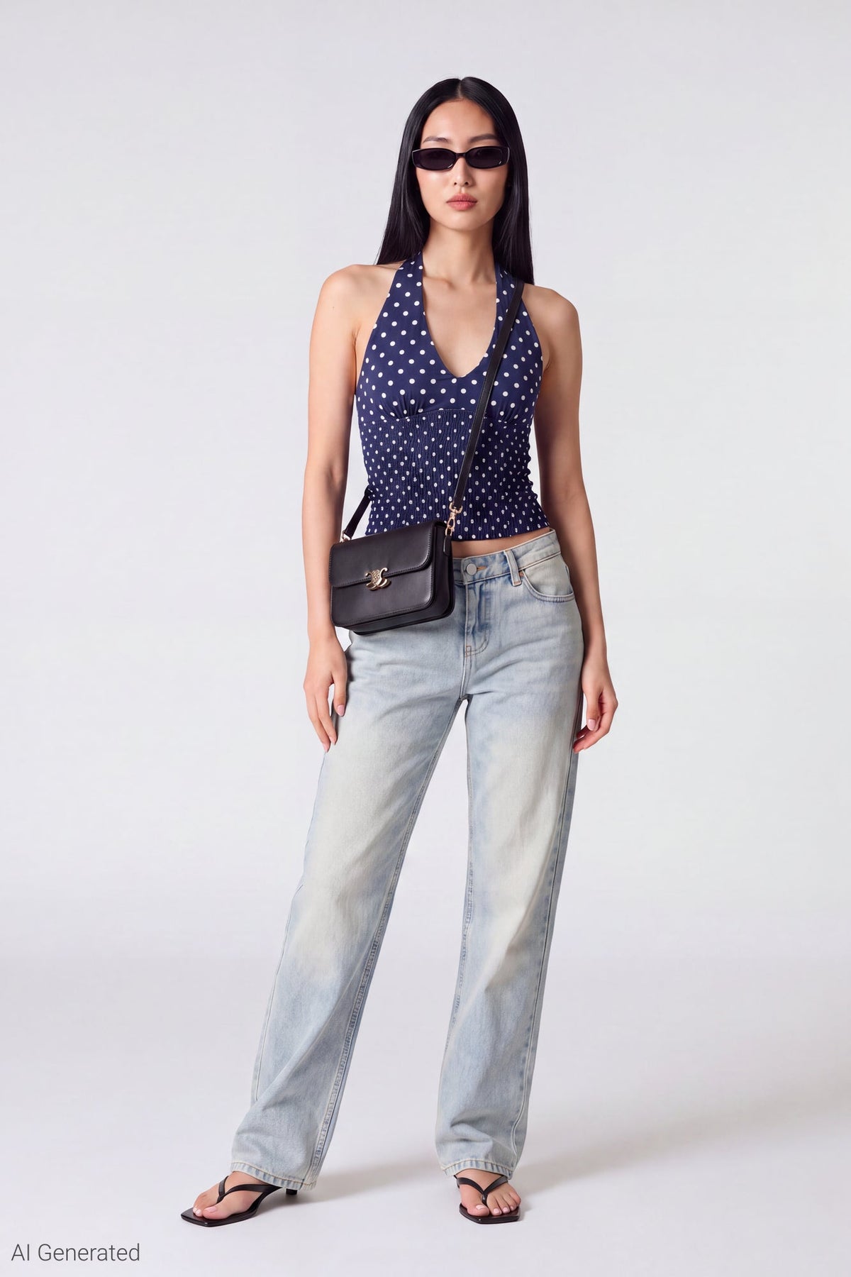 Polka Dot Halter Top