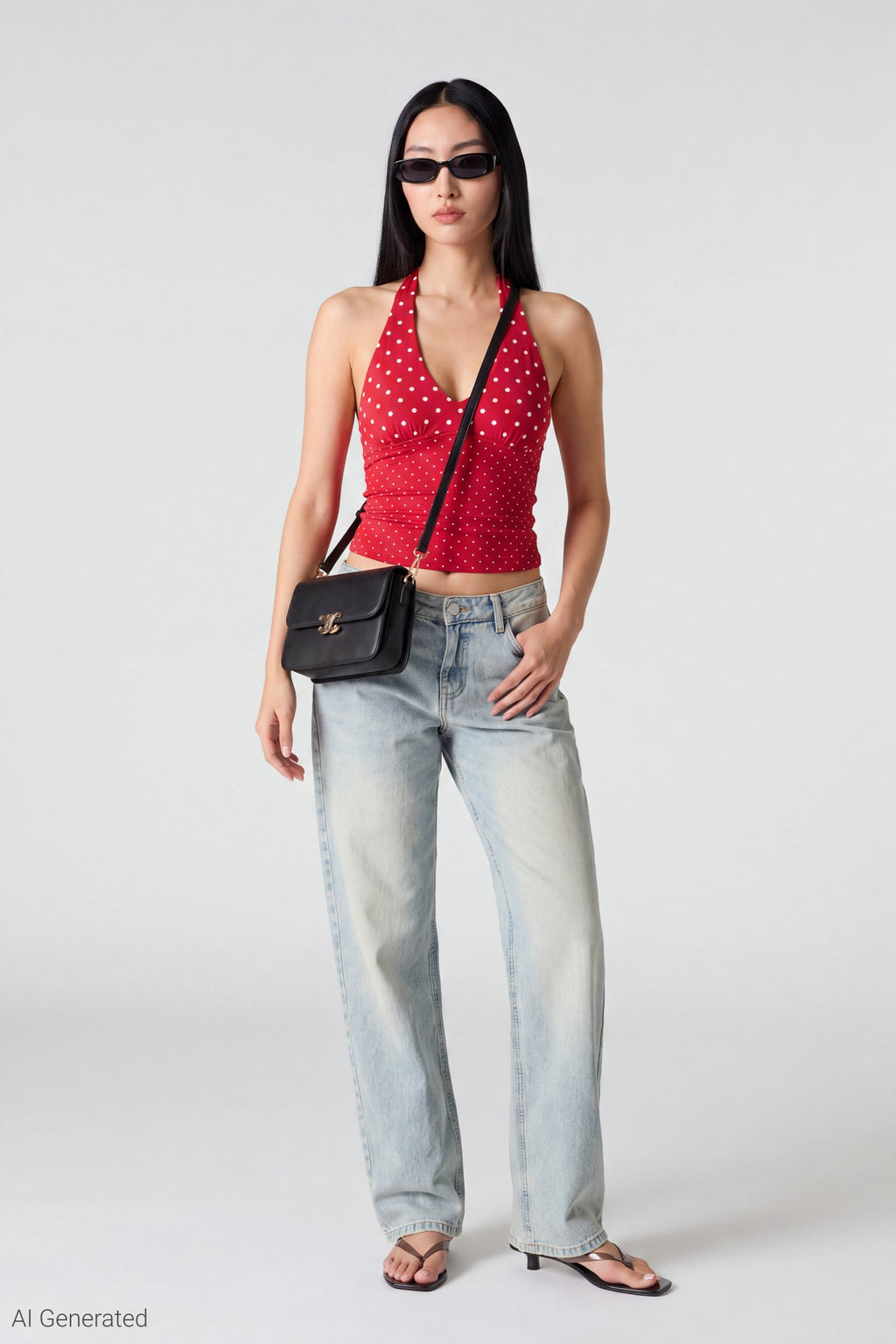 Polka Dot Halter Top