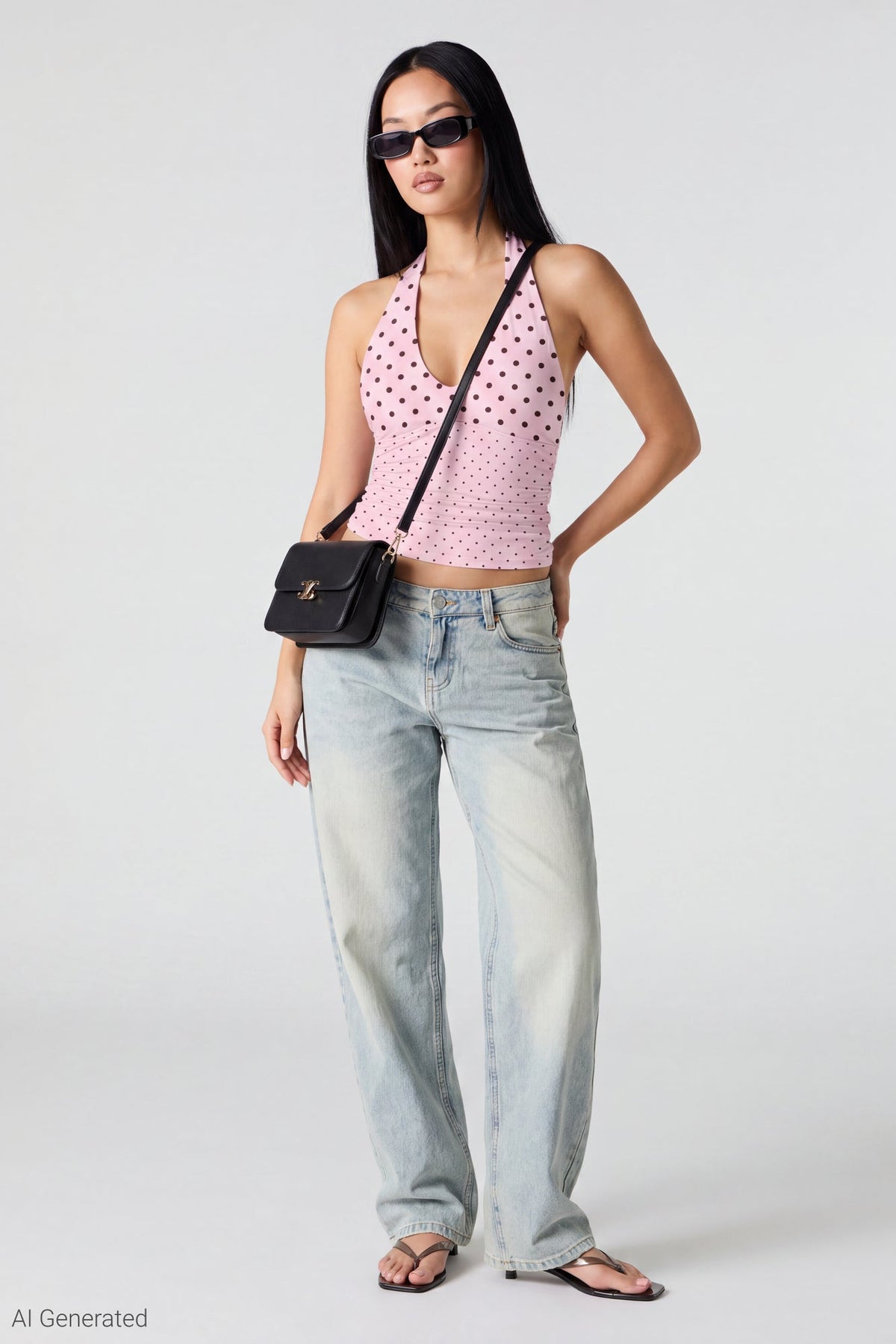 Polka Dot Halter Top